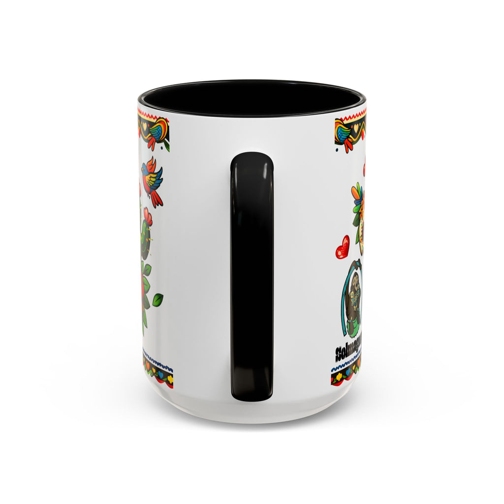 Happy Mother's Day Accent Coffee Mug – Colorful Mexican Folk Art Design
