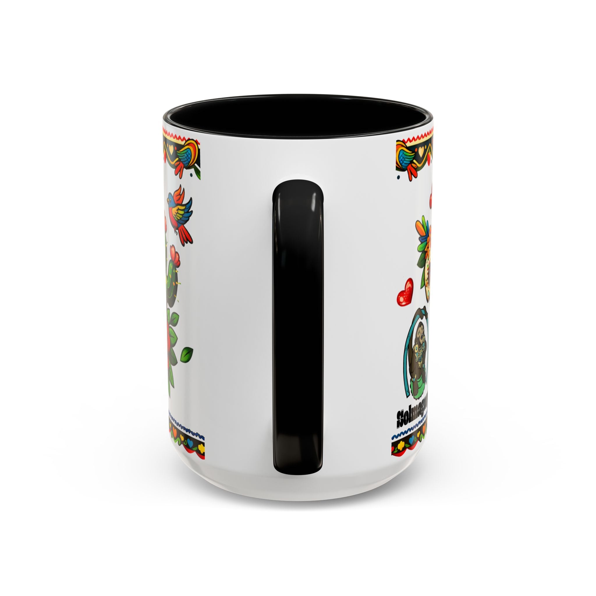 Happy Mother's Day Accent Coffee Mug – Colorful Mexican Folk Art Design