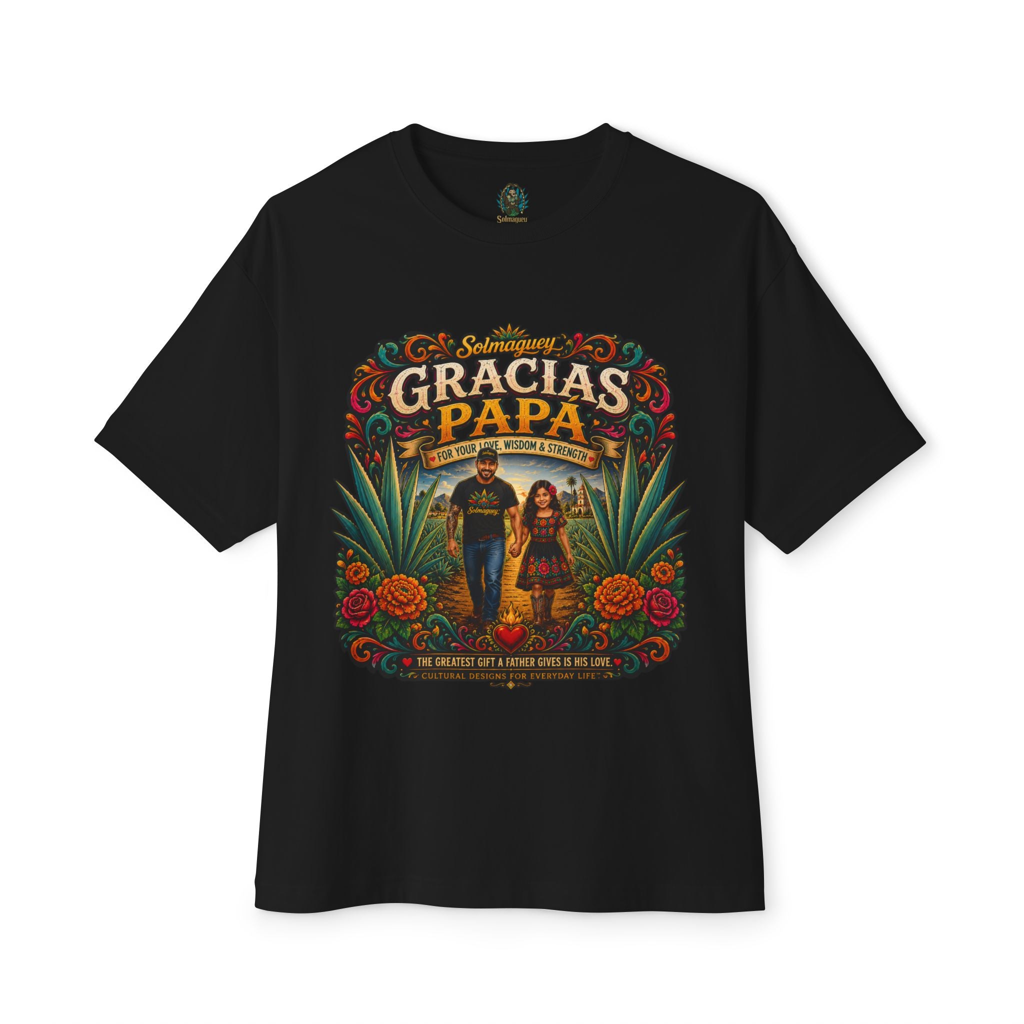 Gracias Papá Graphic Tee — Father & Daughter Tribute Shirt | Solmaguey™