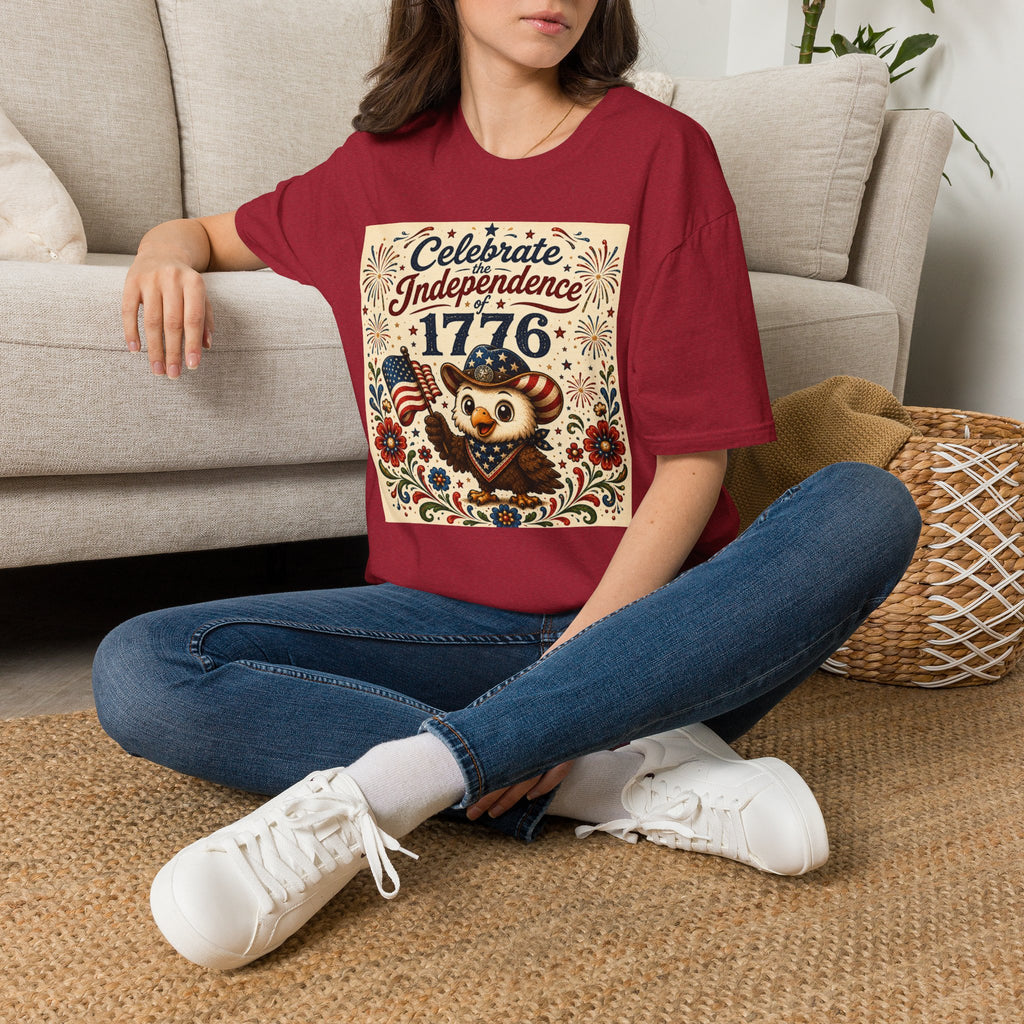 1776 Independence Day Eagle T-Shirt | Patriotic American Flag Shirt | 4th of July Celebration Tee