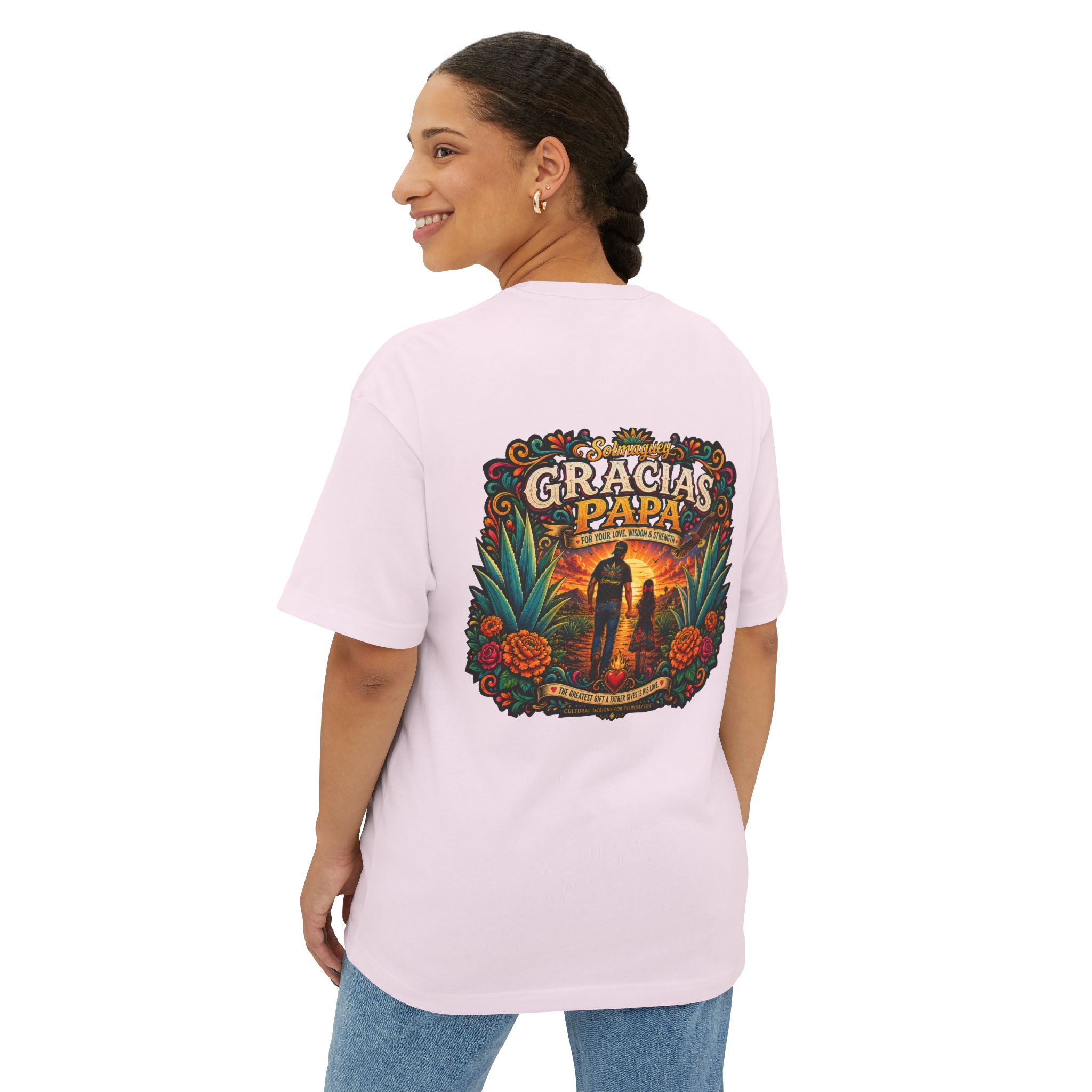Gracias Papá Graphic Tee — Father & Daughter Tribute Shirt | Solmaguey™