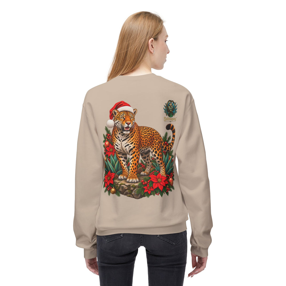 Jaguar Navideño™ – Christmas Jaguar Crewneck Sweatshirt | Solmaguey™