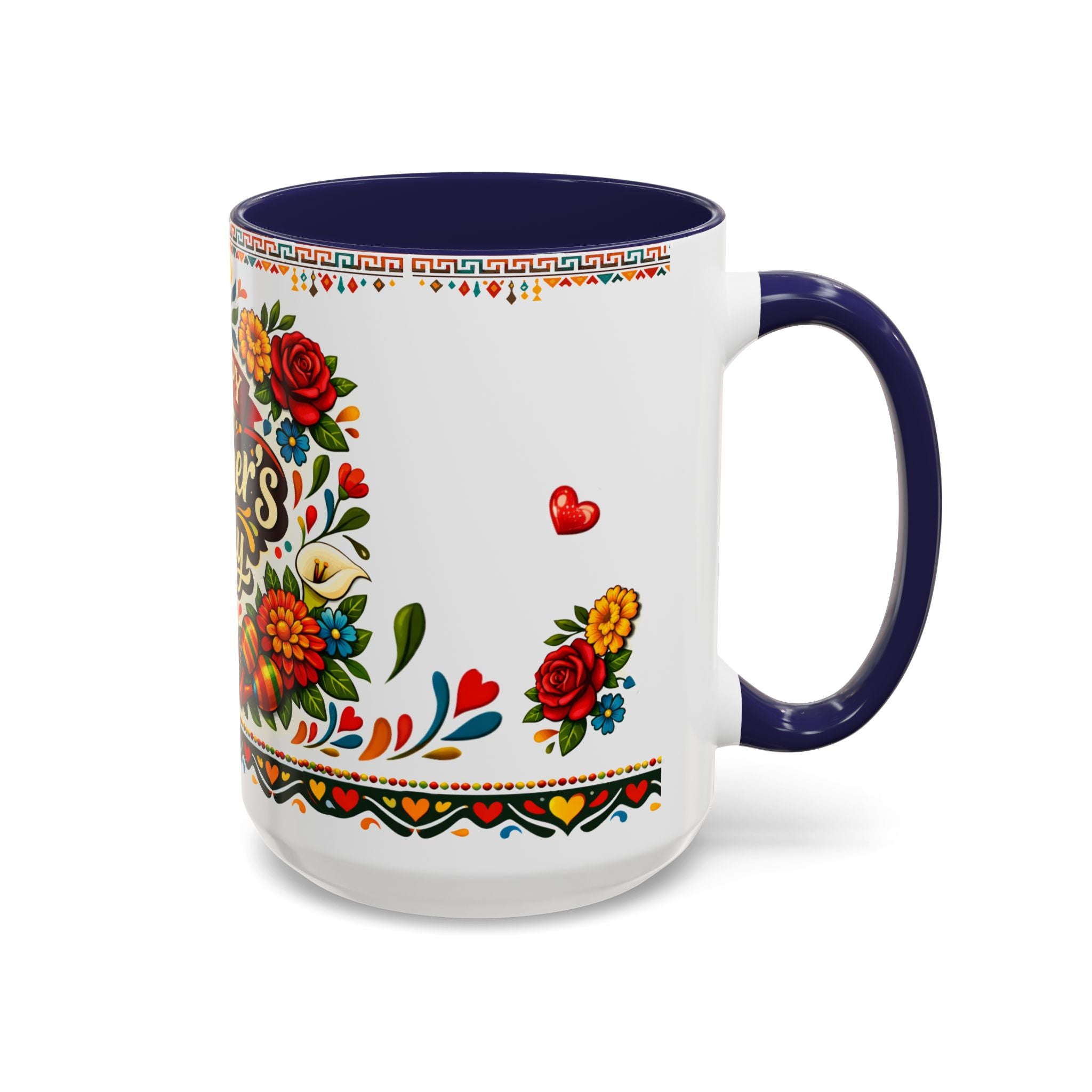 Happy Mother's Day Accent Mug-Colorful Floral Day of the Dead Design (11/15oz)