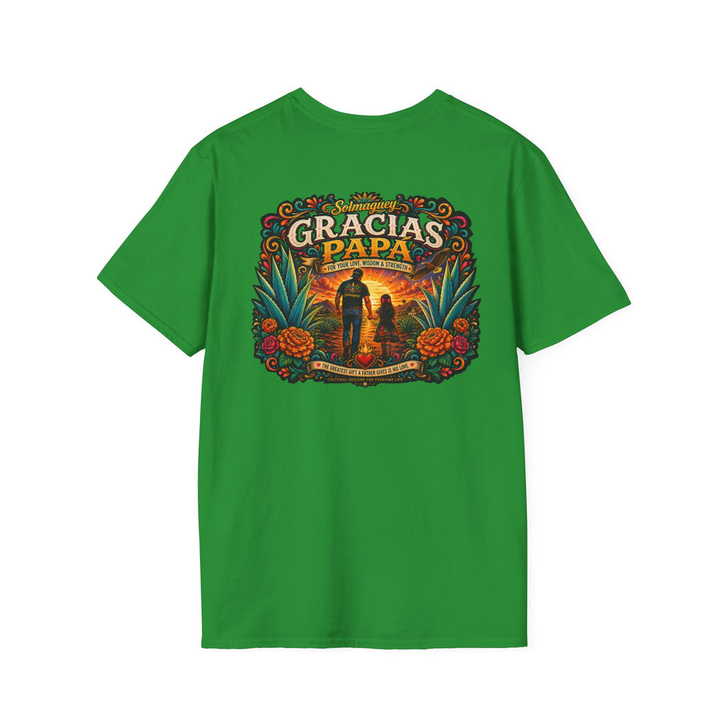 Gracias Papá Shirt, Mexican Dad Gift, Father Daughter Shirt, Latino Father Gift, Hispanic Family Tee, Father's Day Gift for Papa, Mexican Folk Art Shirt