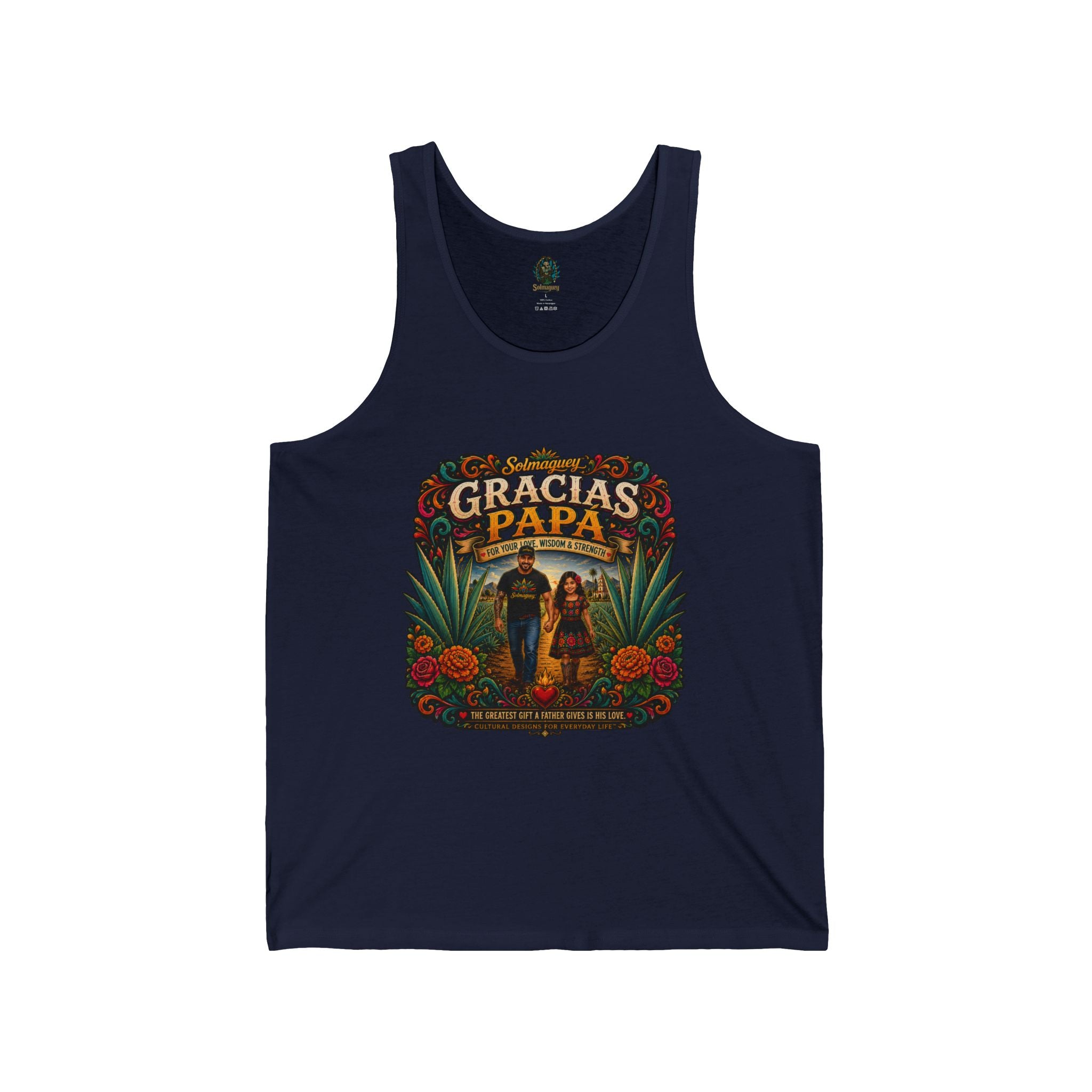 Gracias Papá Tank Top — Father & Daughter Tribute Tank | Solmaguey™