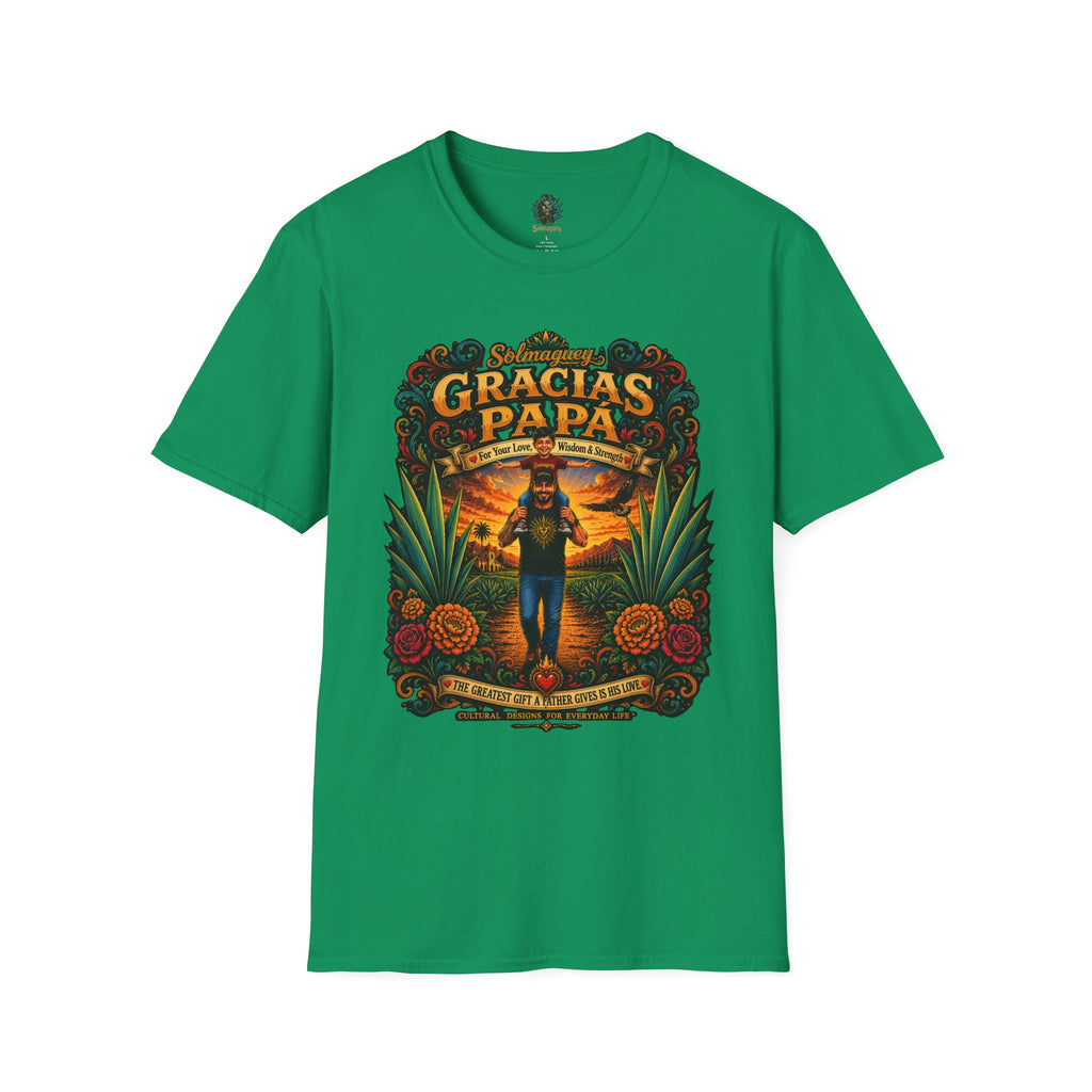 Gracias Papá Shirt, Mexican Dad Gift, Father Son Shirt, Father's Day Gift for Papa, Latino Dad Tee, Hispanic Family Shirt, Folk Art Father Gift
