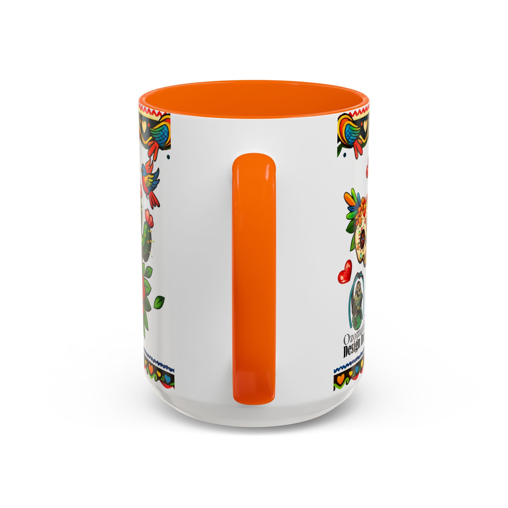 Happy Mother's Day Accent Coffee Mug – Colorful Mexican Folk Art Design