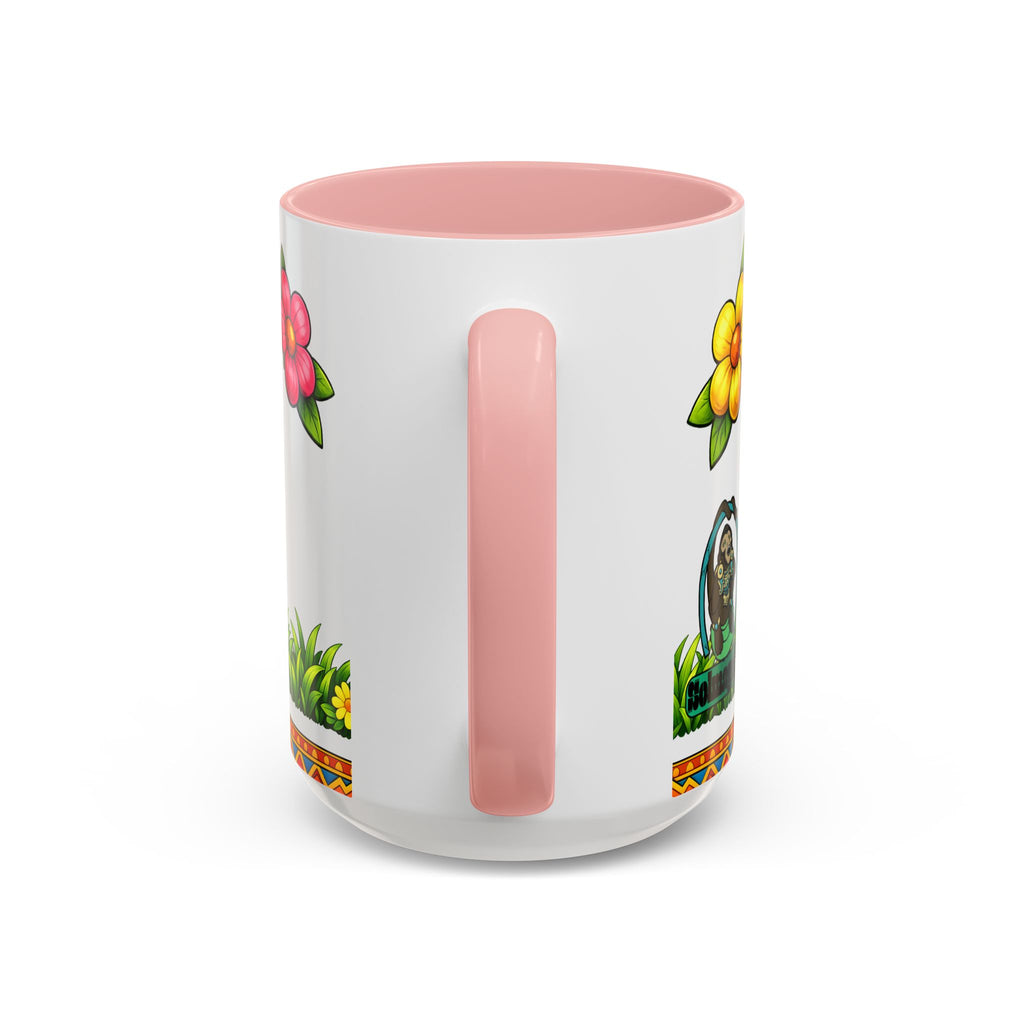 Cute Easter Bunny with Colorful Eggs Mug Accent Coffee Mug