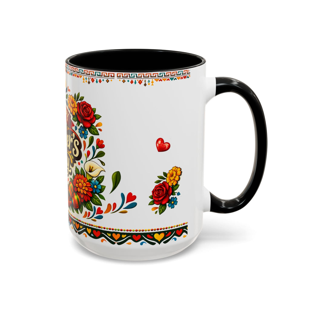 Happy Mother's Day Accent Mug-Colorful Floral Day of the Dead Design (11/15oz)