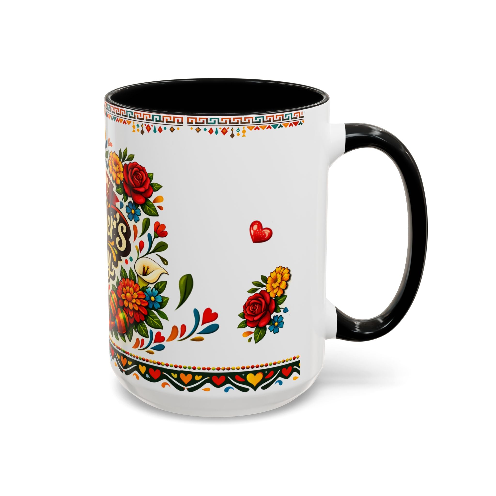 Happy Mother's Day Accent Mug-Colorful Floral Day of the Dead Design (11/15oz)