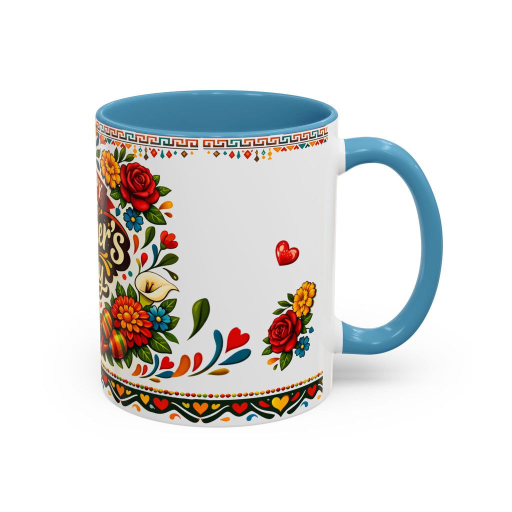 Happy Mother's Day Accent Mug-Colorful Floral Day of the Dead Design (11/15oz)