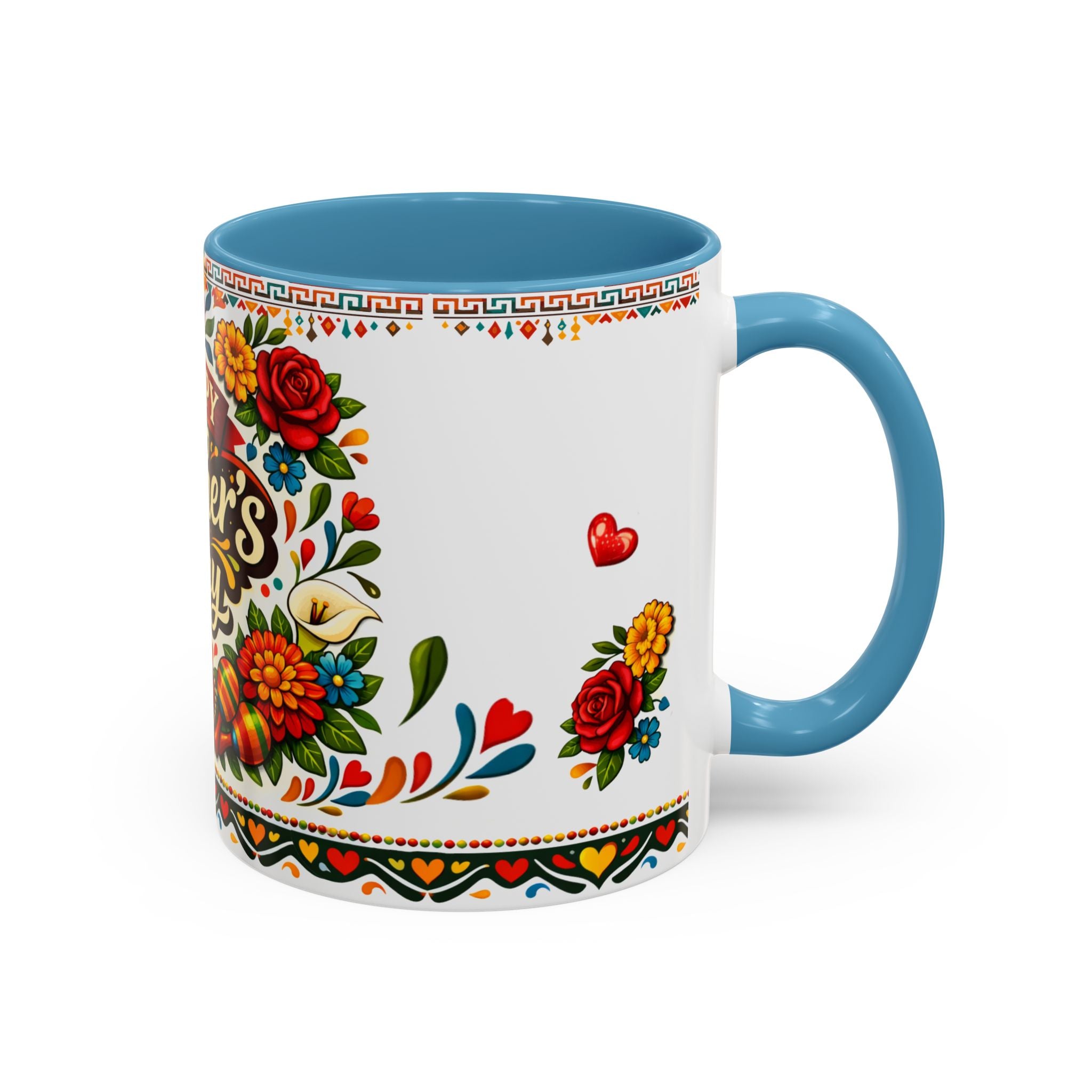 Happy Mother's Day Accent Mug-Colorful Floral Day of the Dead Design (11/15oz)
