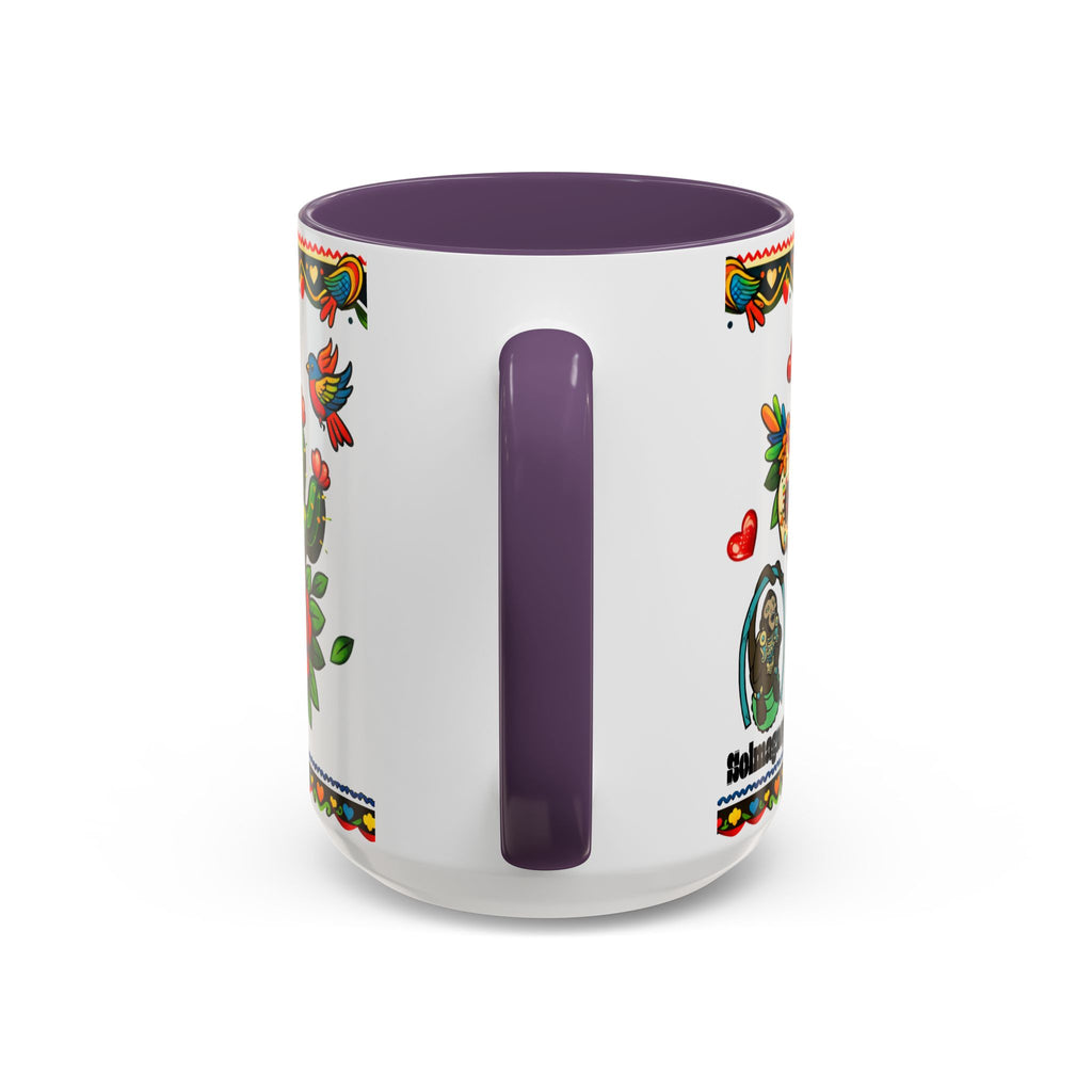 Happy Mother's Day Accent Coffee Mug – Colorful Mexican Folk Art Design