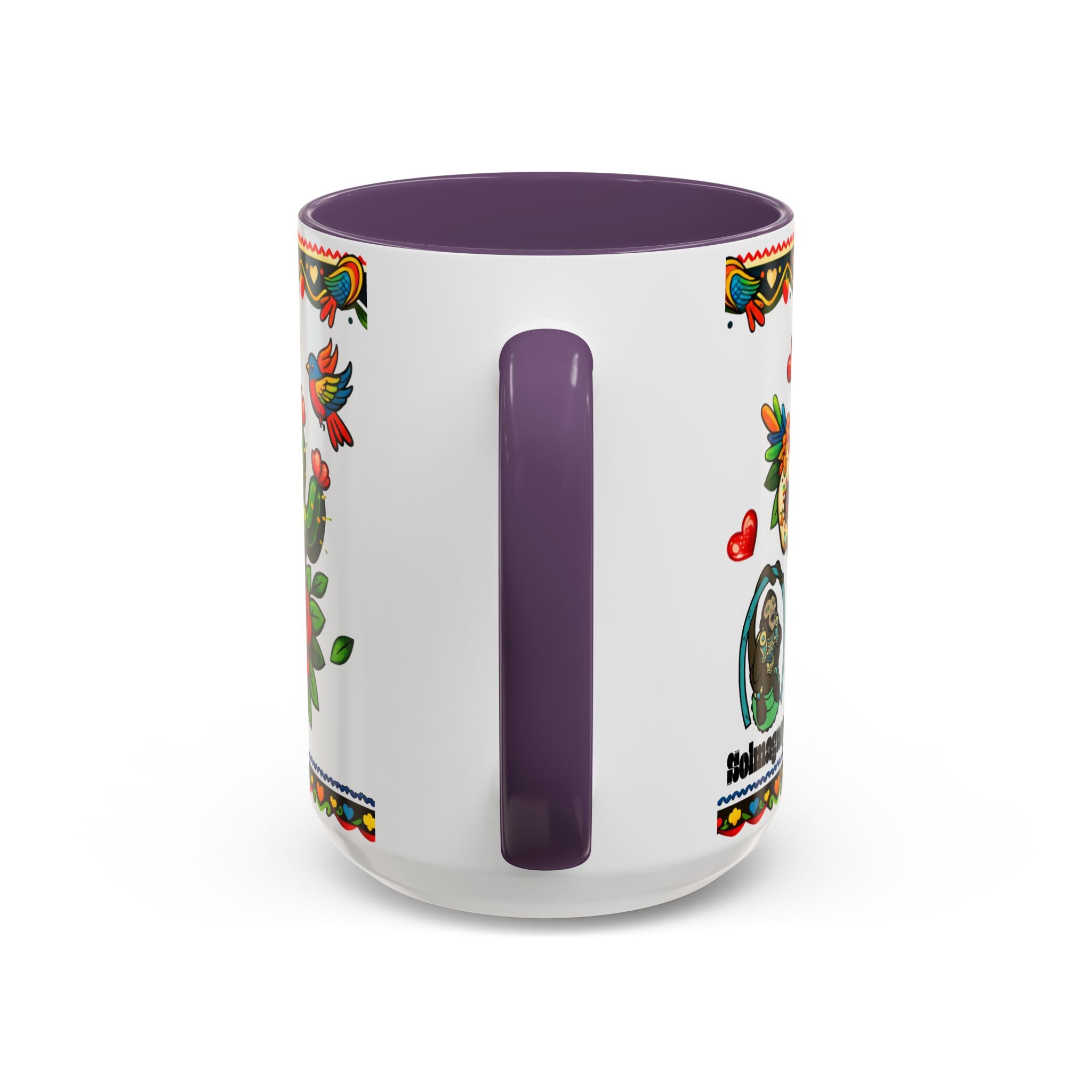 Happy Mother's Day Accent Coffee Mug – Colorful Mexican Folk Art Design