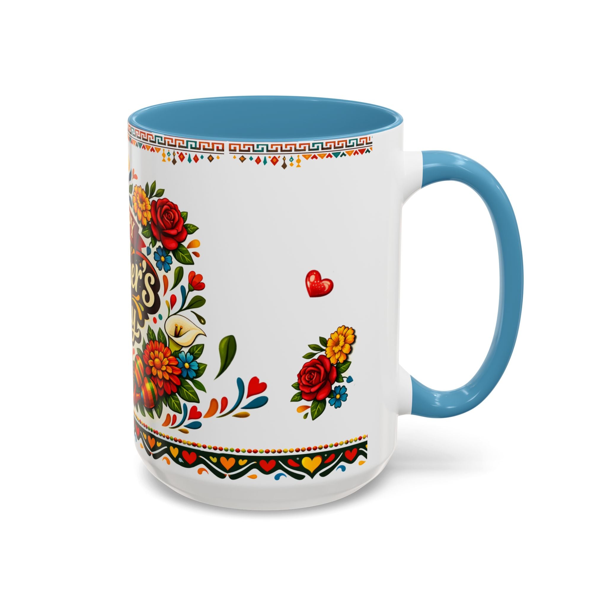 Happy Mother's Day Accent Mug-Colorful Floral Day of the Dead Design (11/15oz)