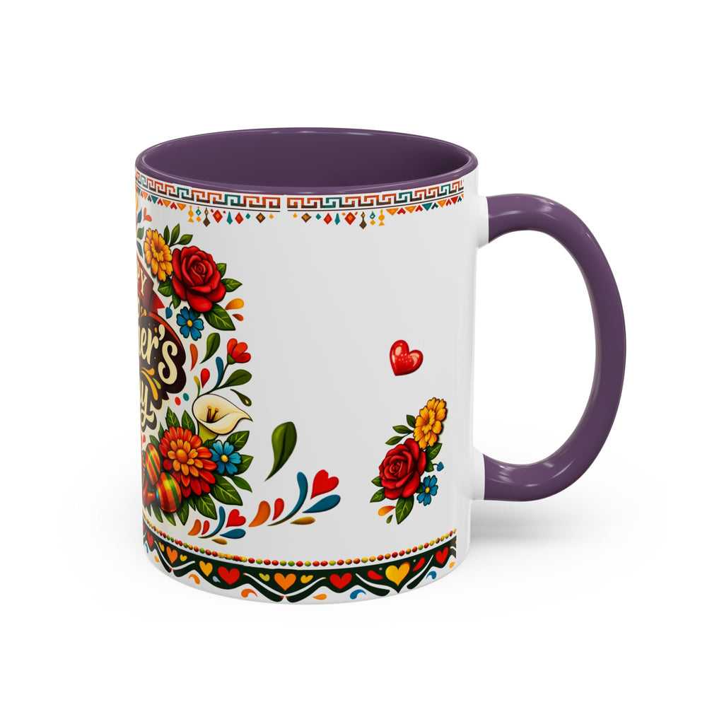Happy Mother's Day Accent Mug-Colorful Floral Day of the Dead Design (11/15oz)