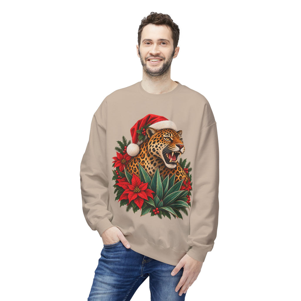 Jaguar Navideño™ – Christmas Jaguar Crewneck Sweatshirt | Solmaguey™