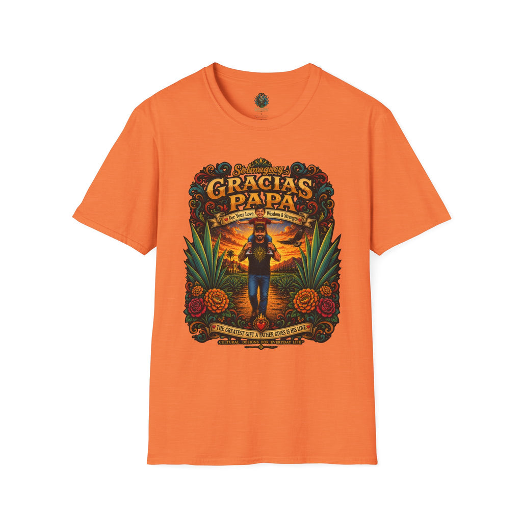 Gracias Papá Shirt, Mexican Dad Gift, Father Son Shirt, Father's Day Gift for Papa, Latino Dad Tee, Hispanic Family Shirt, Folk Art Father Gift