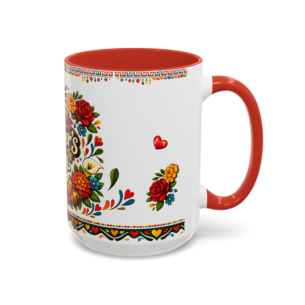 Happy Mother's Day Accent Mug-Colorful Floral Day of the Dead Design (11/15oz)