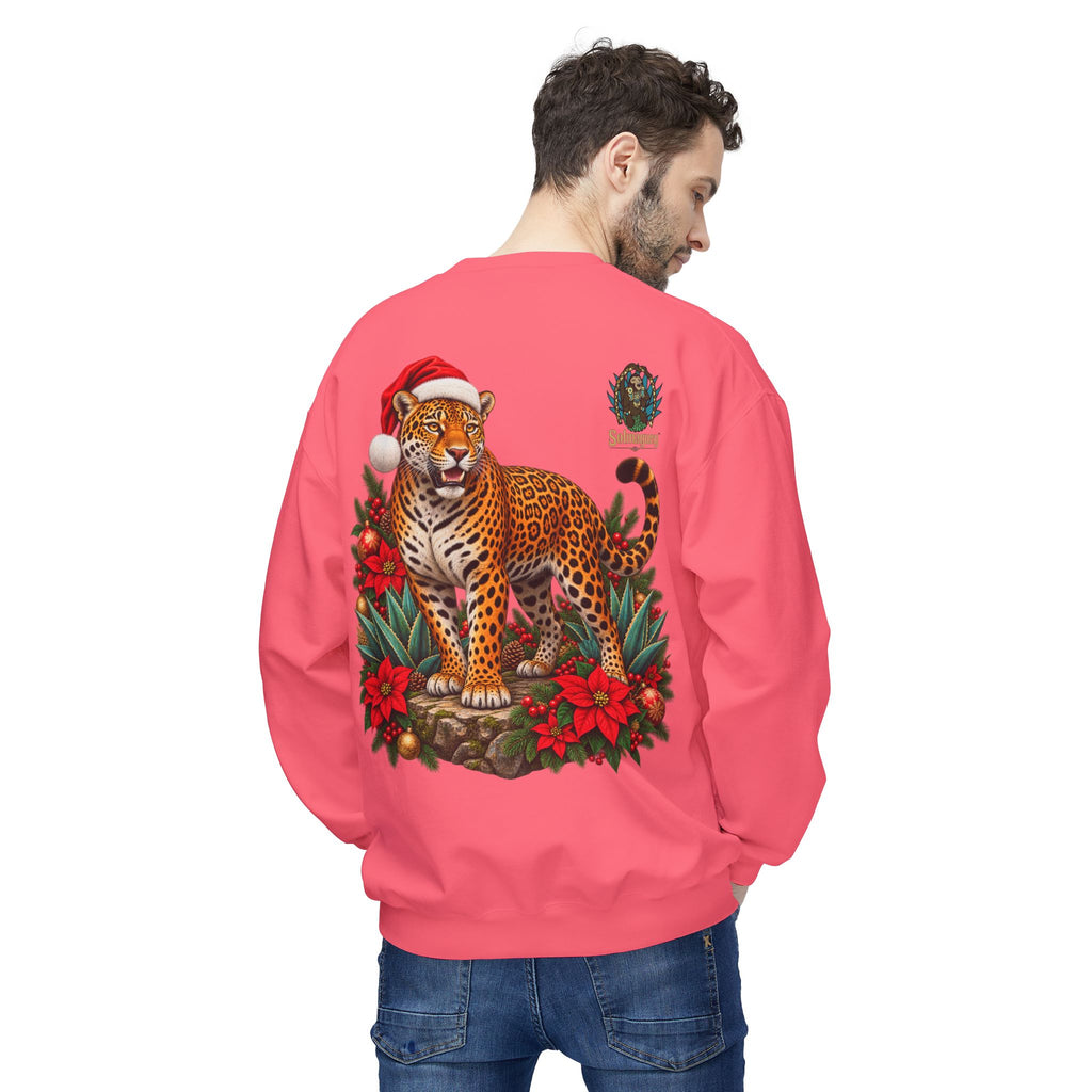 Jaguar Navideño™ – Christmas Jaguar Crewneck Sweatshirt | Solmaguey™