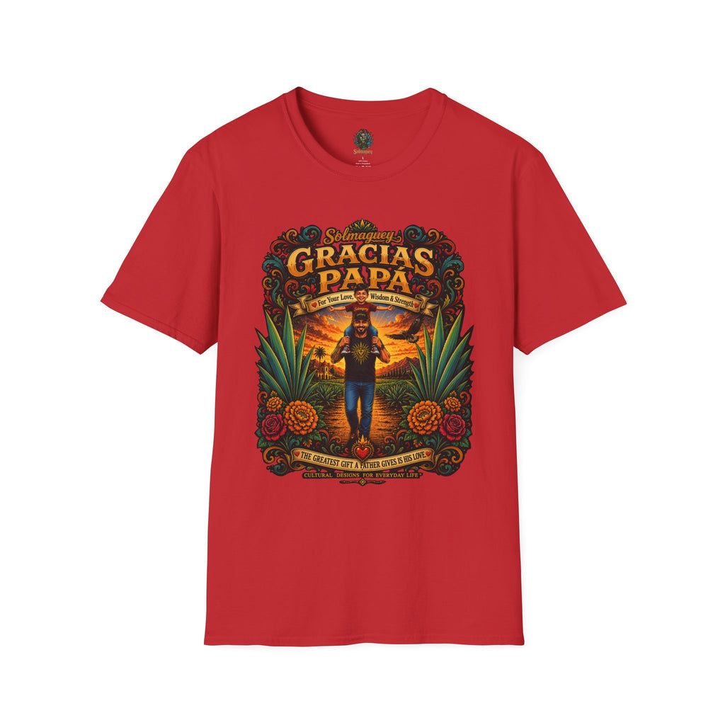 Gracias Papá Shirt, Mexican Dad Gift, Father Son Shirt, Father's Day Gift for Papa, Latino Dad Tee, Hispanic Family Shirt, Folk Art Father Gift