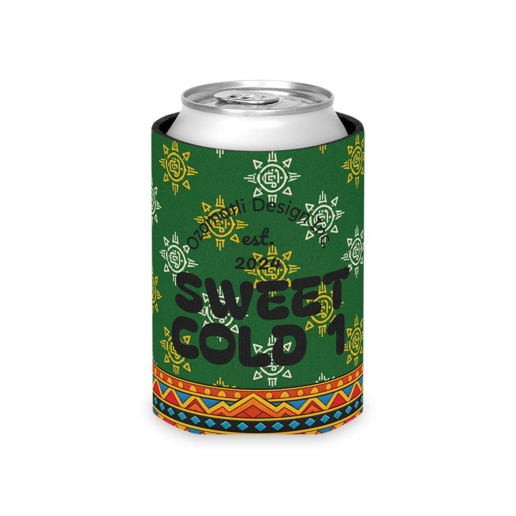Aztec Monkey Warrior Can Cooler — “Sweet Cold 1” Insulated Beverage Holder