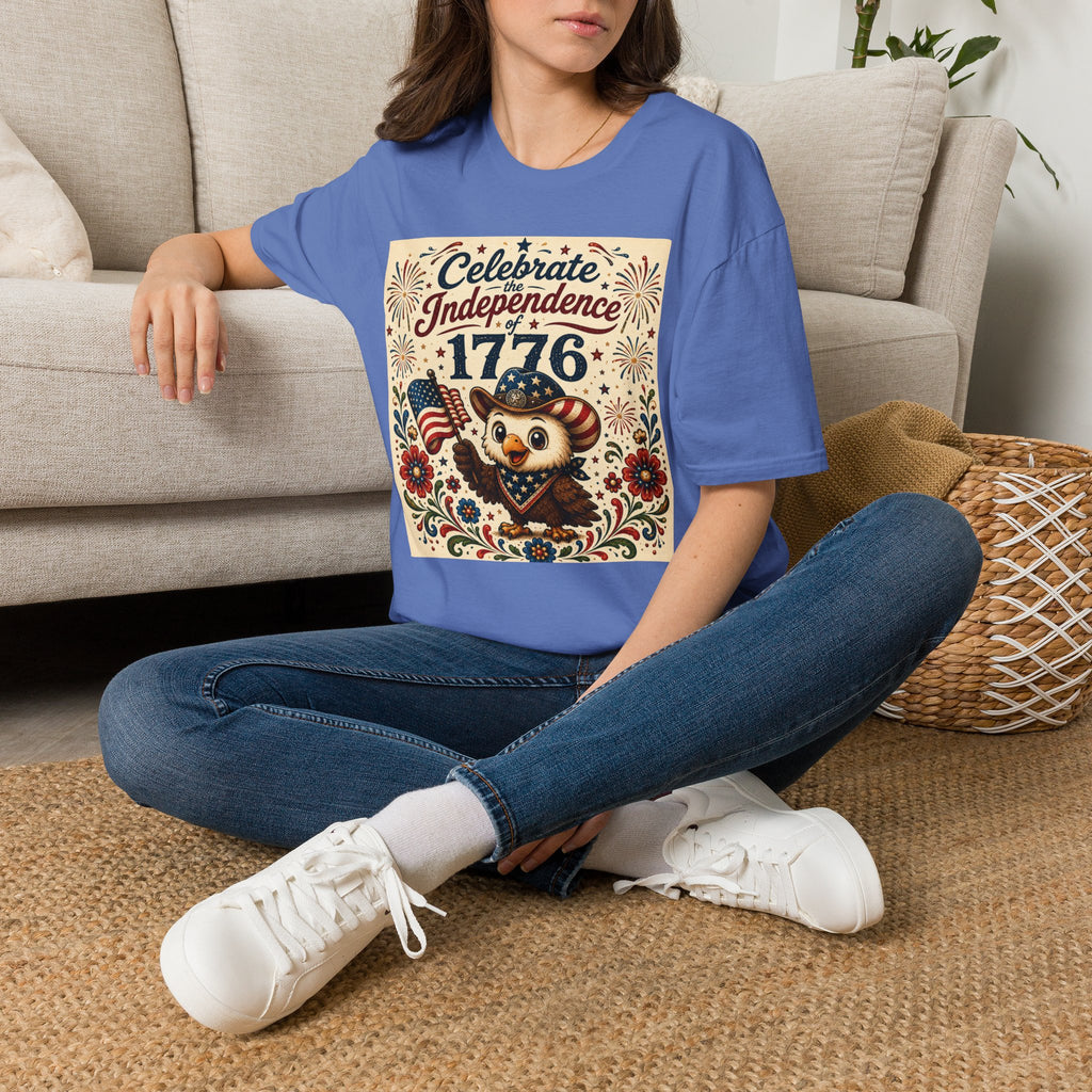 1776 Independence Day Eagle T-Shirt | Patriotic American Flag Shirt | 4th of July Celebration Tee