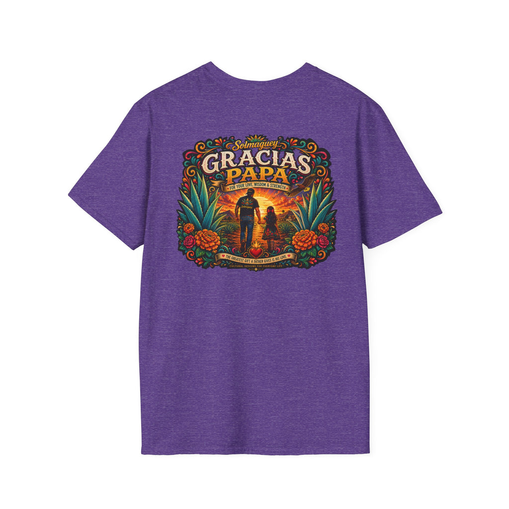 Gracias Papá Shirt, Mexican Dad Gift, Father Daughter Shirt, Latino Father Gift, Hispanic Family Tee, Father's Day Gift for Papa, Mexican Folk Art Shirt