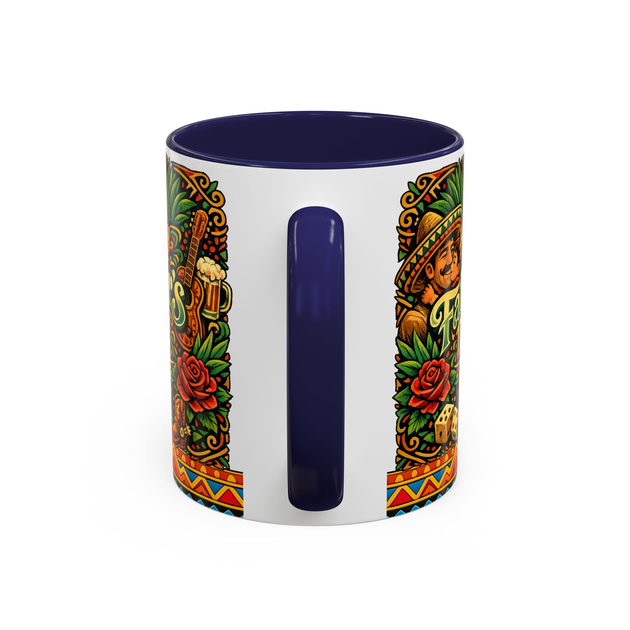 Happy Father's Day Accent Mug — Festive Father's Day Coffee Mug | Solmaguey™
