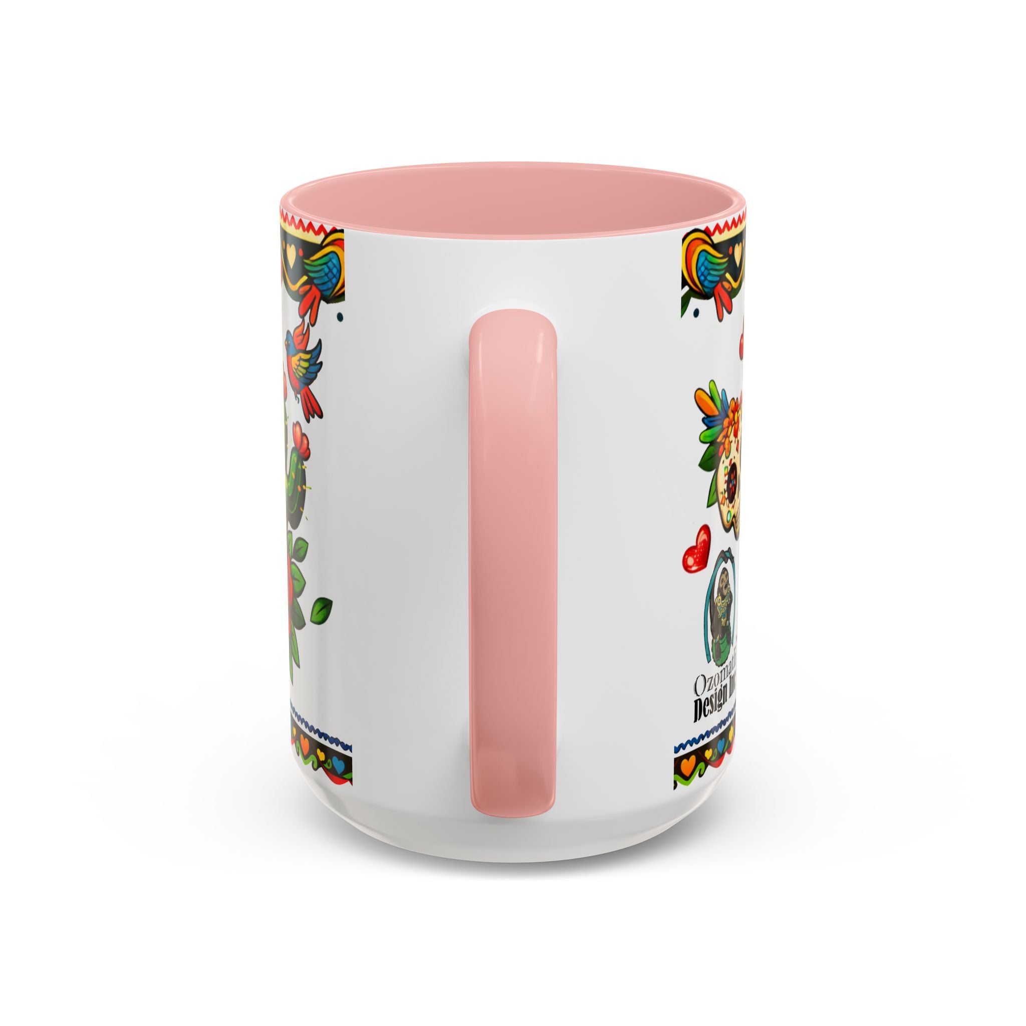 Happy Mother's Day Accent Coffee Mug – Colorful Mexican Folk Art Design