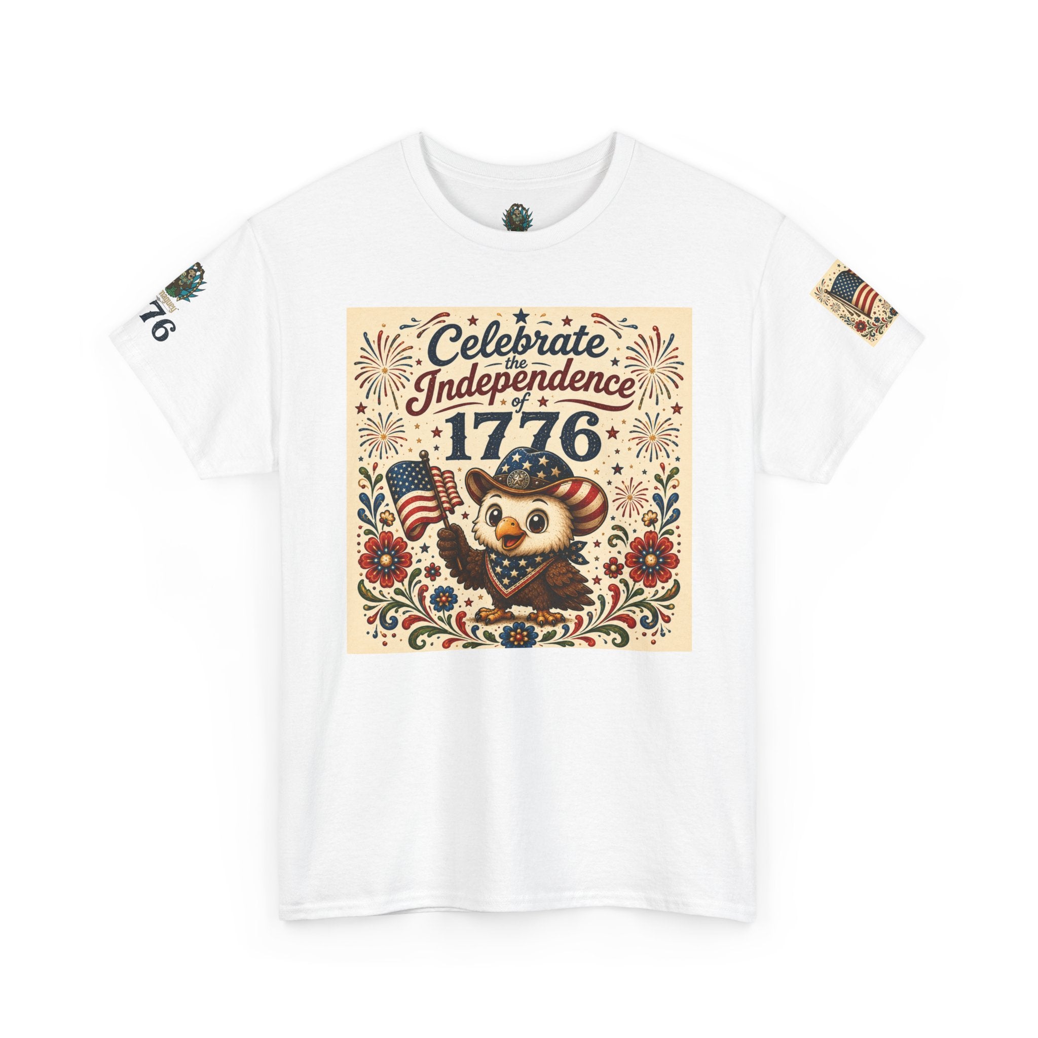 1776 Independence Day Eagle T-Shirt | Patriotic American Flag Shirt | 4th of July Celebration Tee