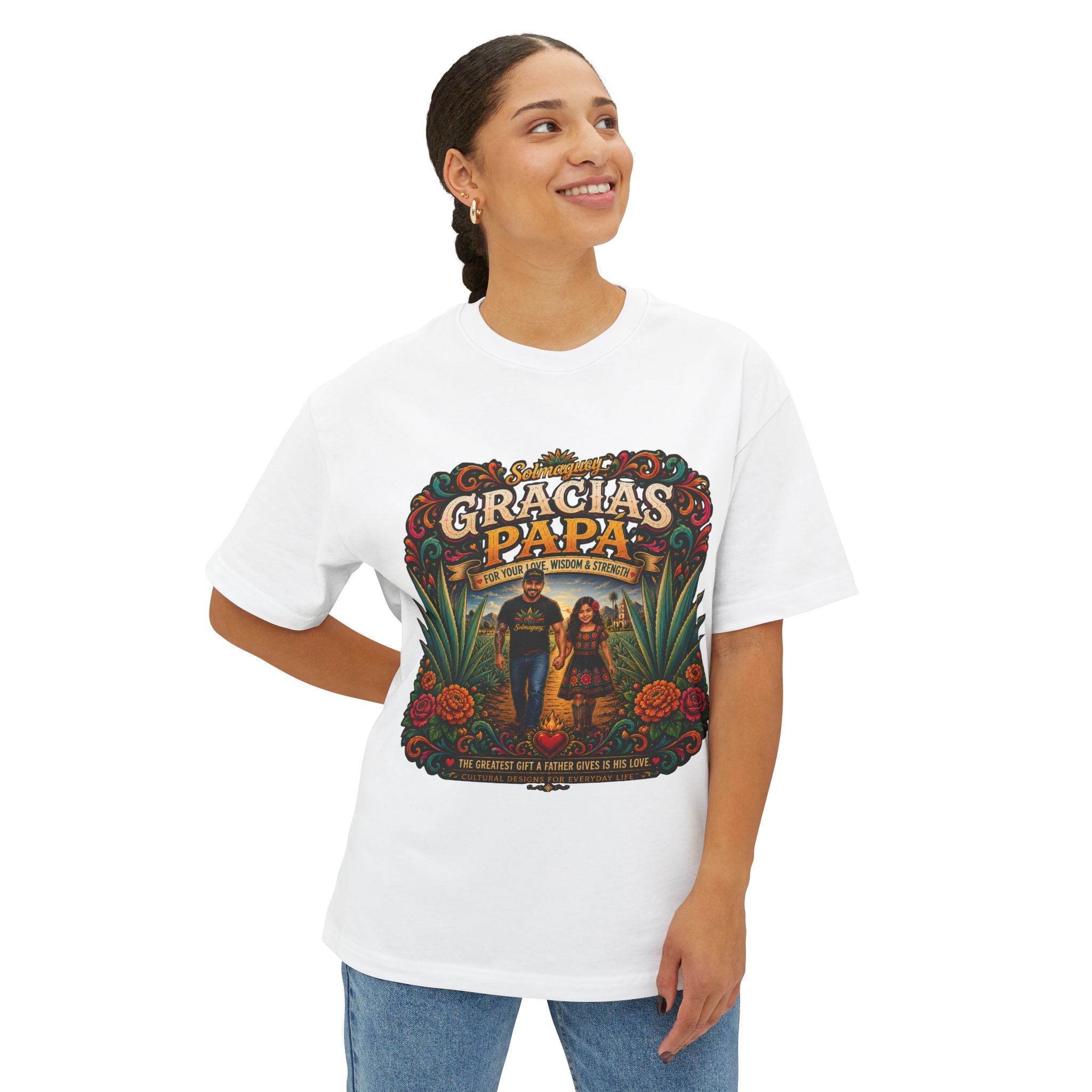 Gracias Papá Graphic Tee — Father & Daughter Tribute Shirt | Solmaguey™
