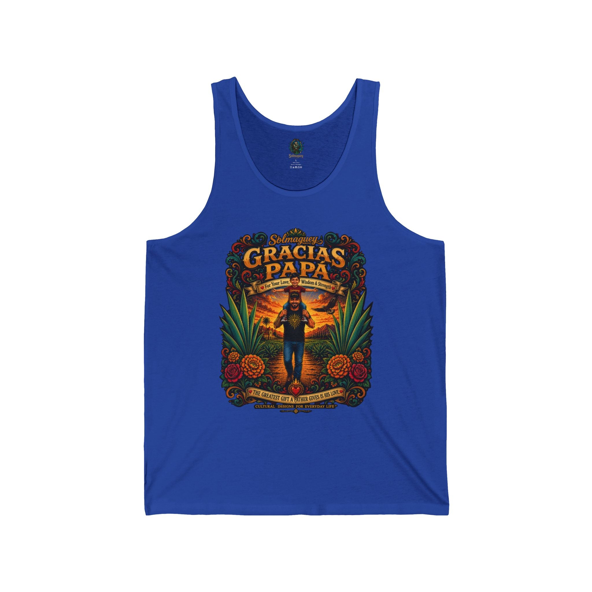 Gracias Papá Tank Top — Father & Son Tribute Tank | Solmaguey™