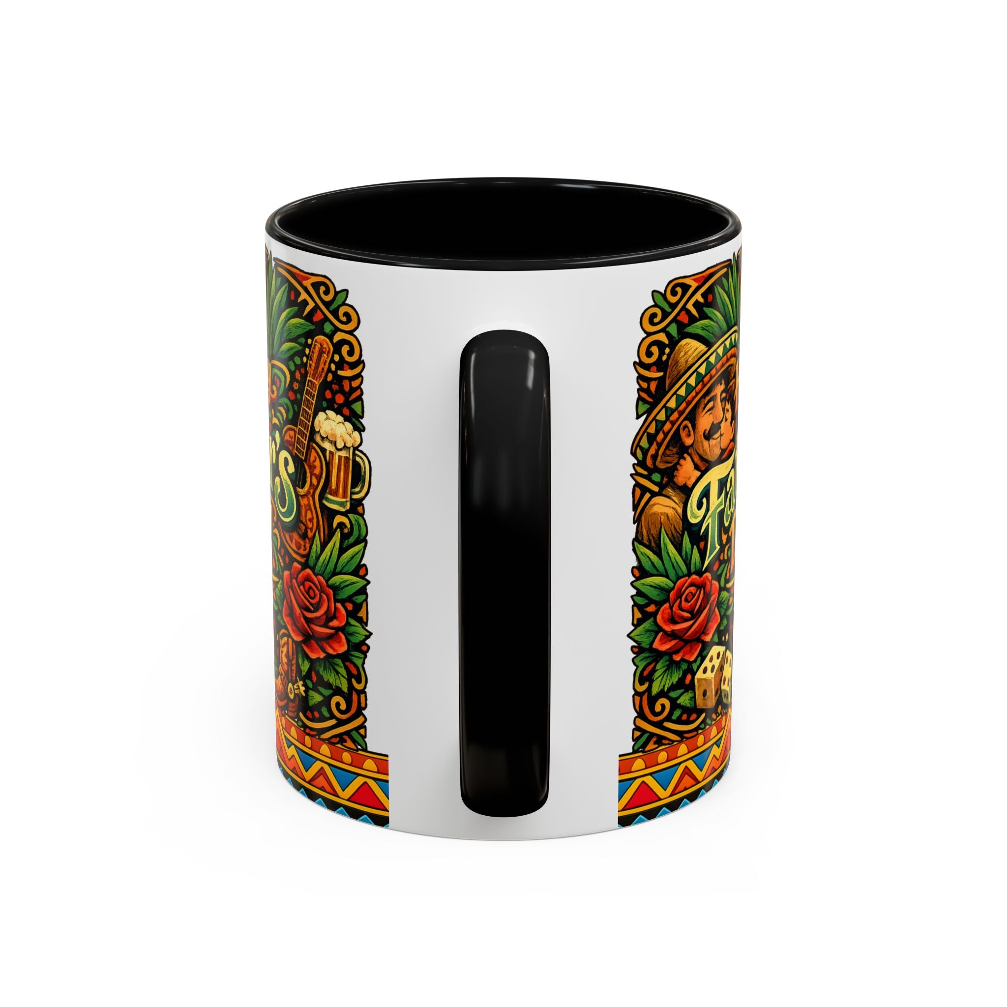 Happy Father's Day Accent Mug — Festive Father's Day Coffee Mug | Solmaguey™