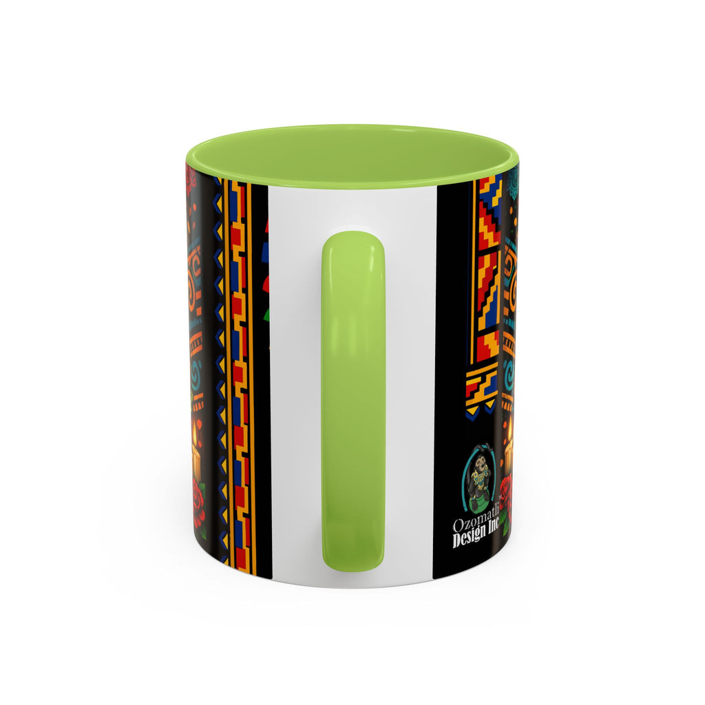 Day of the Dead Graduation Skull Accent Coffee Mug — Class of '26 Cappuccino Cup