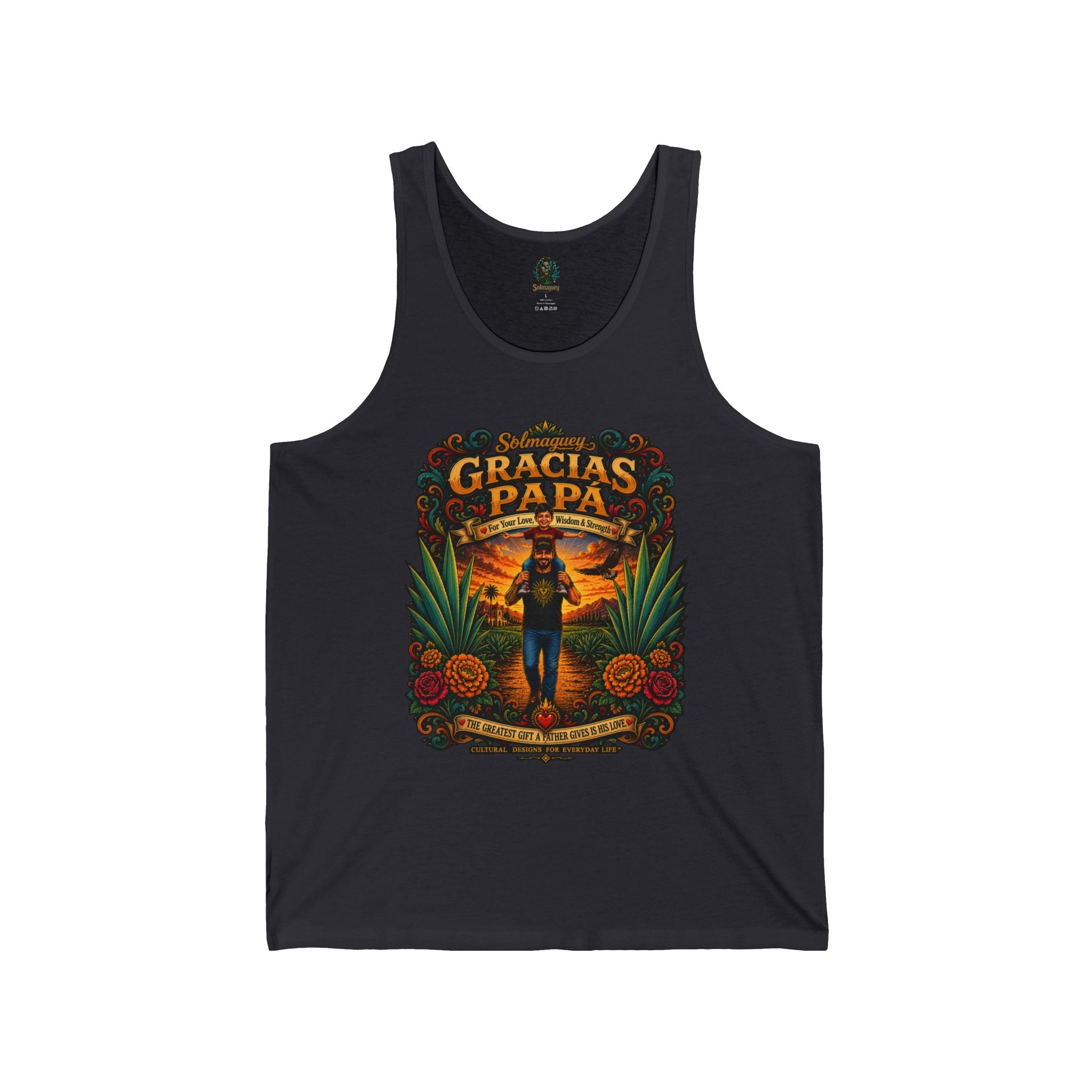 Gracias Papá Tank Top — Father & Son Tribute Tank | Solmaguey™