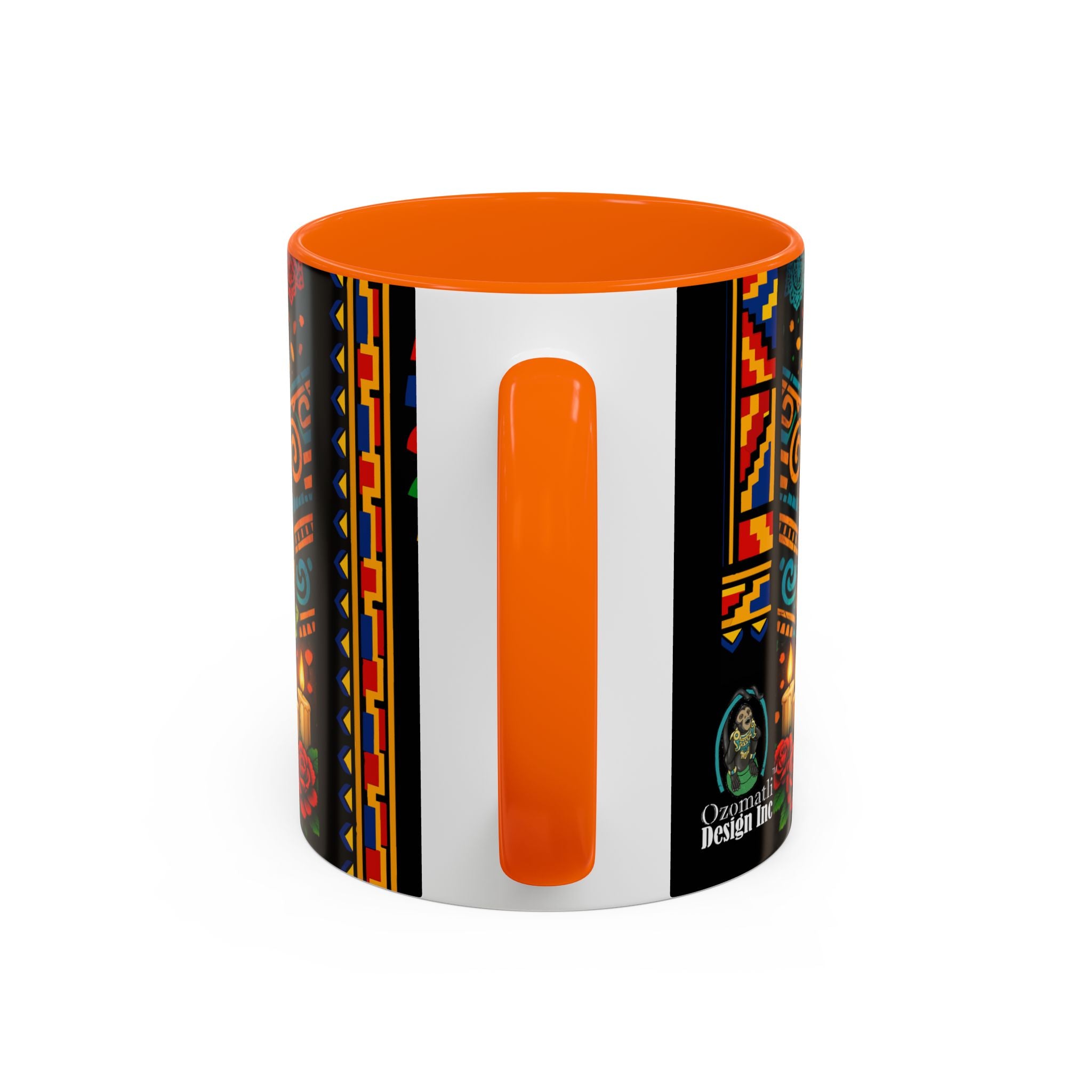 Day of the Dead Graduation Skull Accent Coffee Mug — Class of '26 Cappuccino Cup