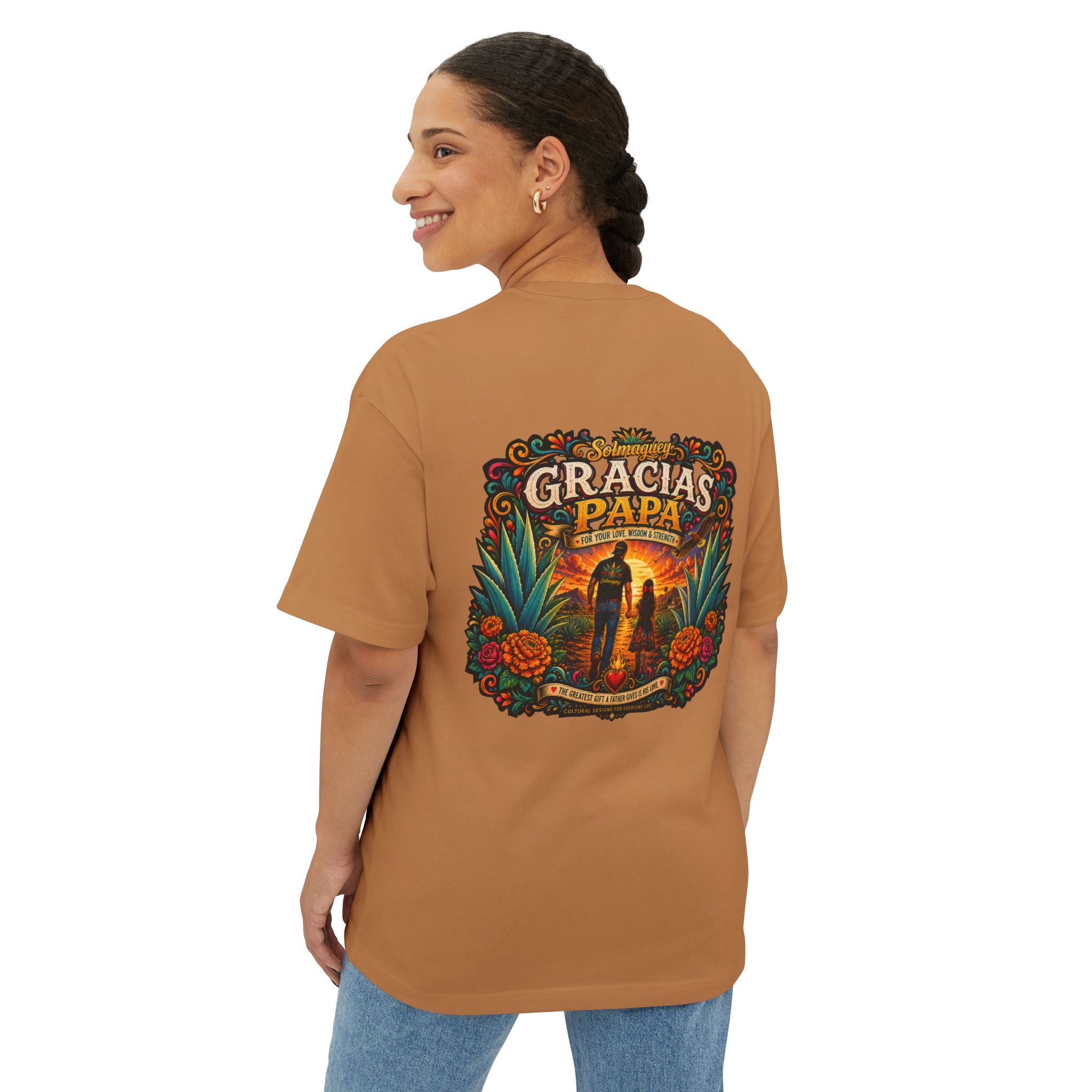 Gracias Papá Graphic Tee — Father & Daughter Tribute Shirt | Solmaguey™