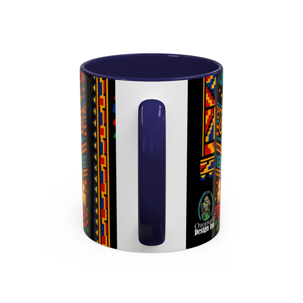 Day of the Dead Graduation Skull Accent Coffee Mug — Class of '26 Cappuccino Cup