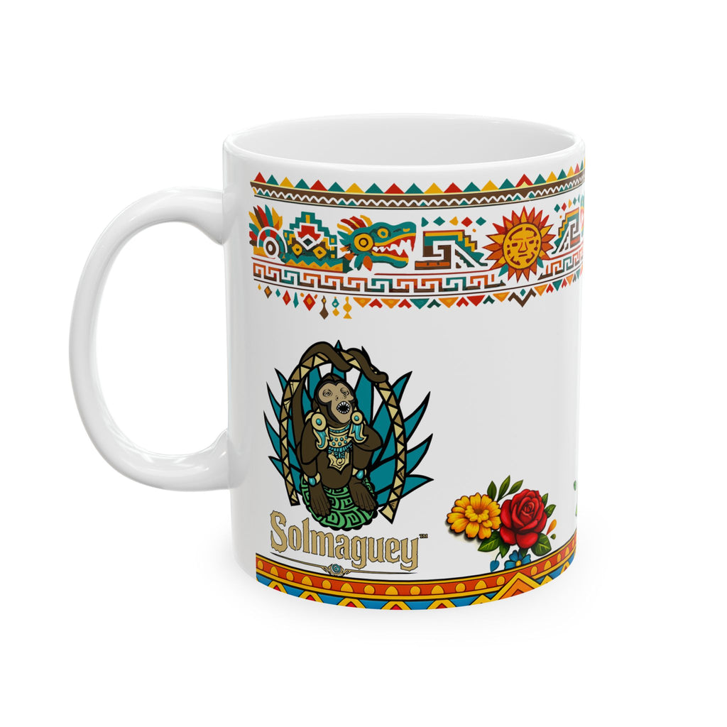 Jaguar Navideño™ Christmas Ceramic Mug | Festive Jaguar Coffee Cup | Solmaguey™