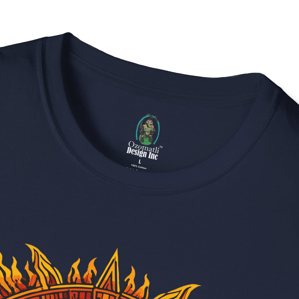 Aztec Skull Sunburst T-Shirt | Tribal Floral Skull Design