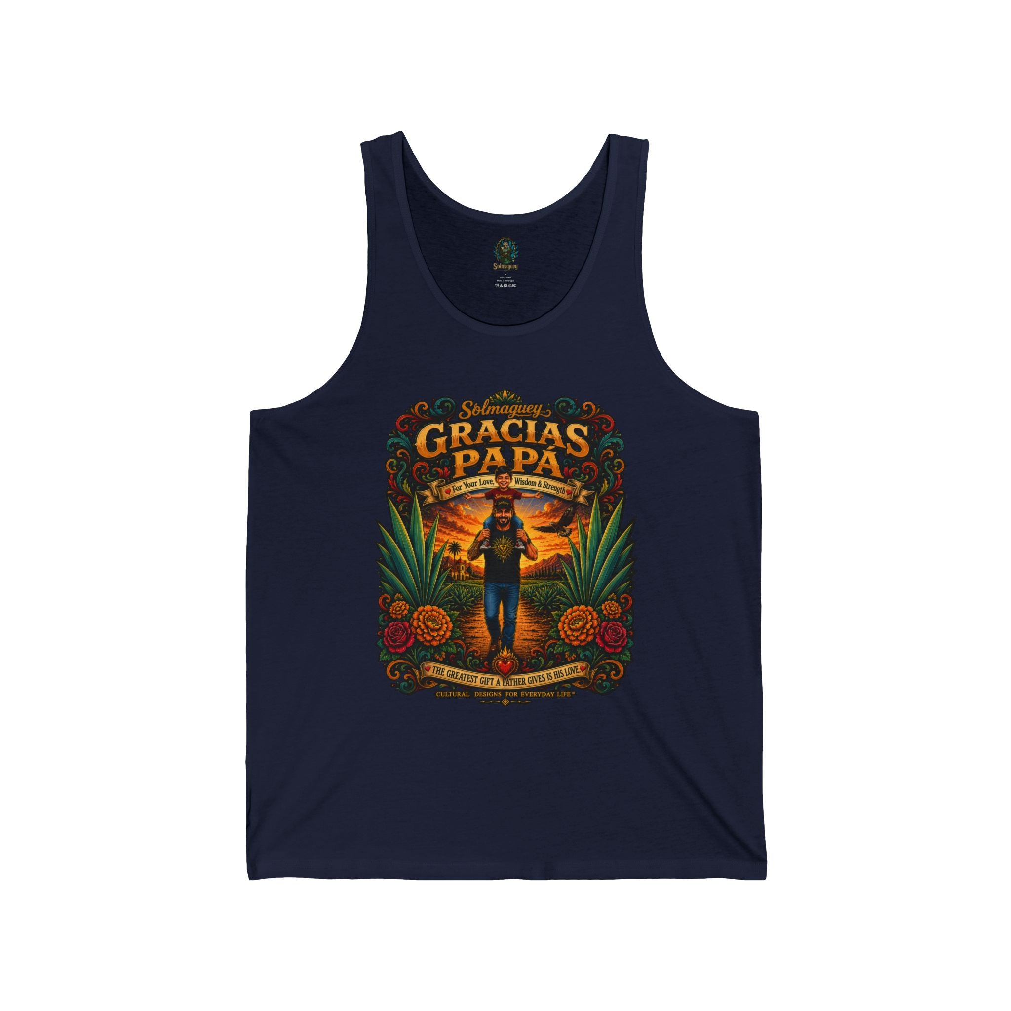 Gracias Papá Tank Top — Father & Son Tribute Tank | Solmaguey™