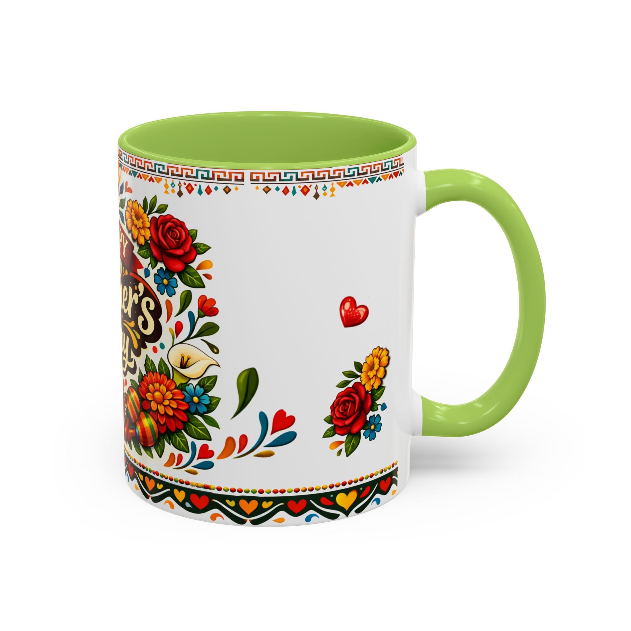 Happy Mother's Day Accent Mug-Colorful Floral Day of the Dead Design (11/15oz)