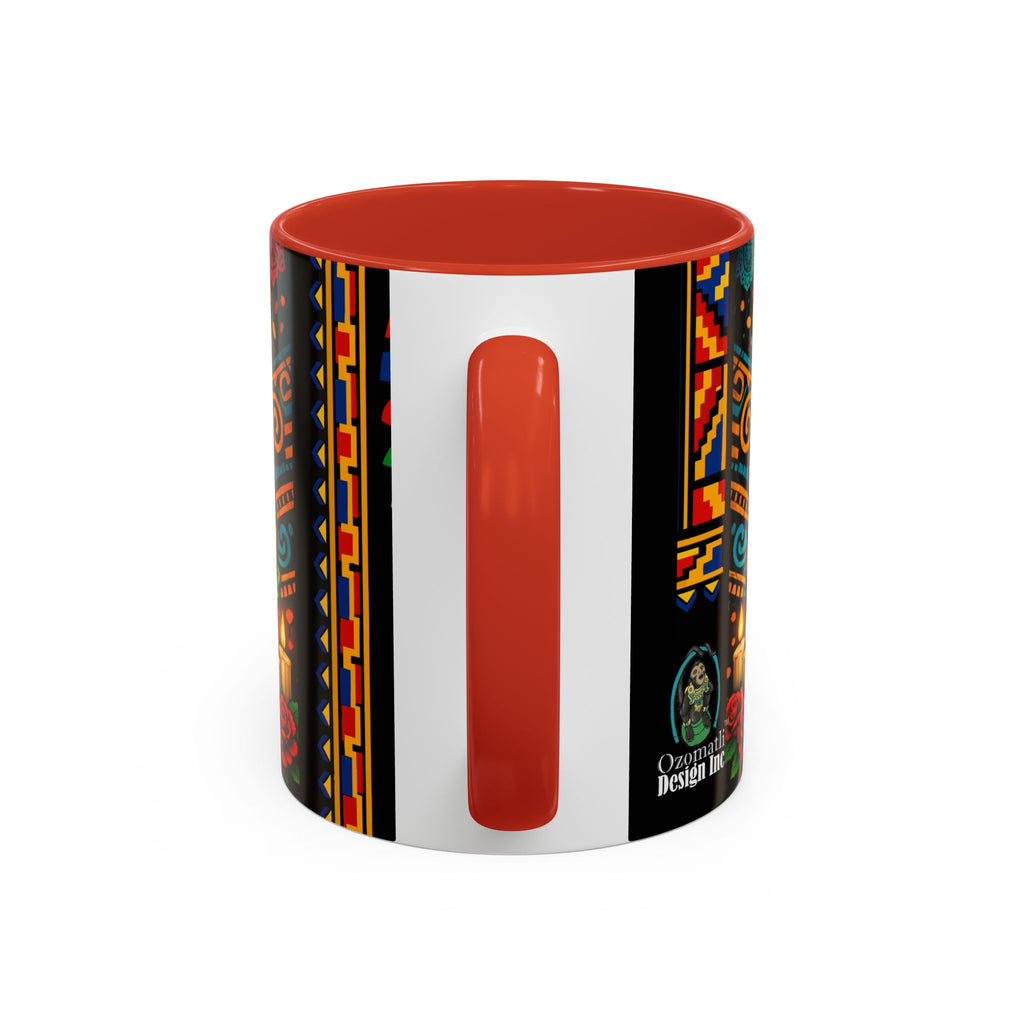 Day of the Dead Graduation Skull Accent Coffee Mug — Class of '26 Cappuccino Cup