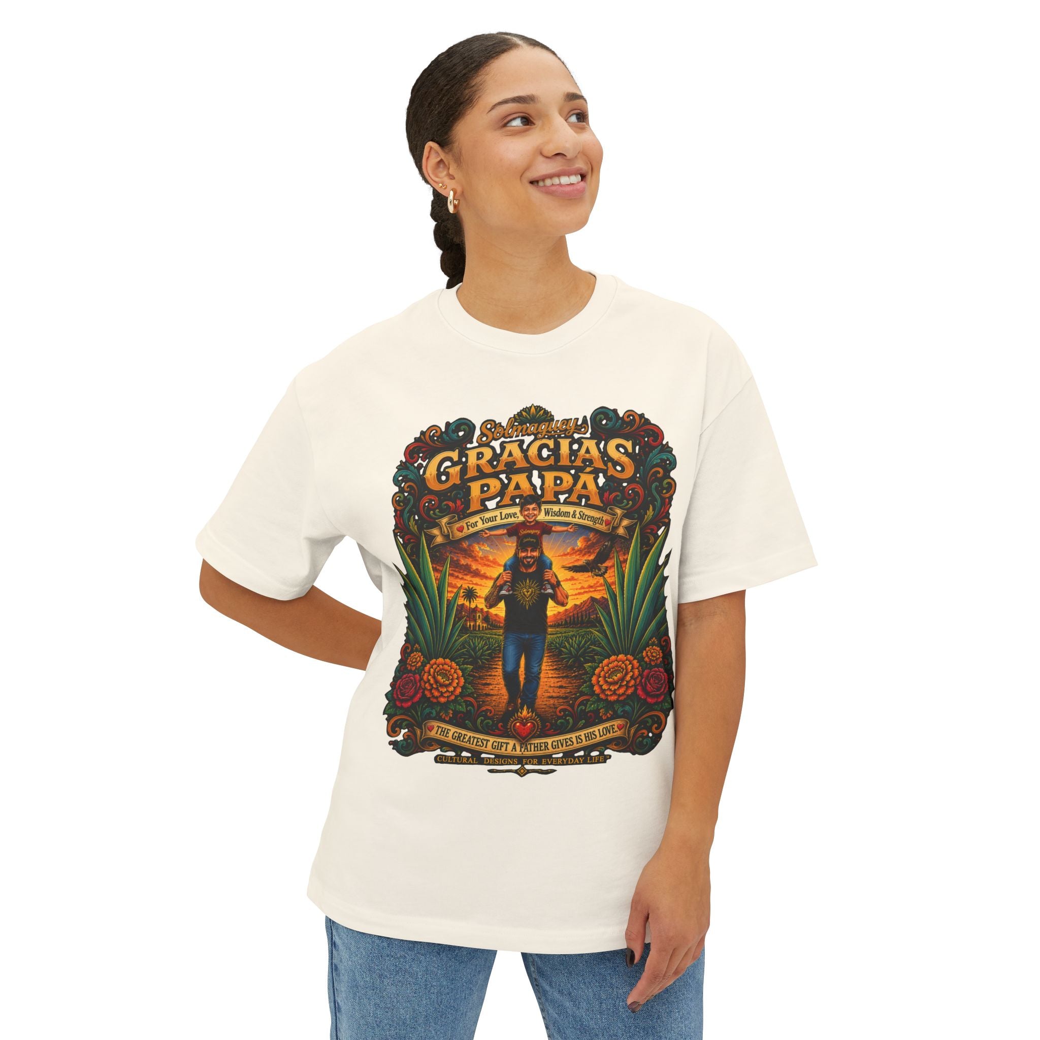 Gracias Papá Graphic Tee — Father & Son Tribute Shirt | Solmaguey™