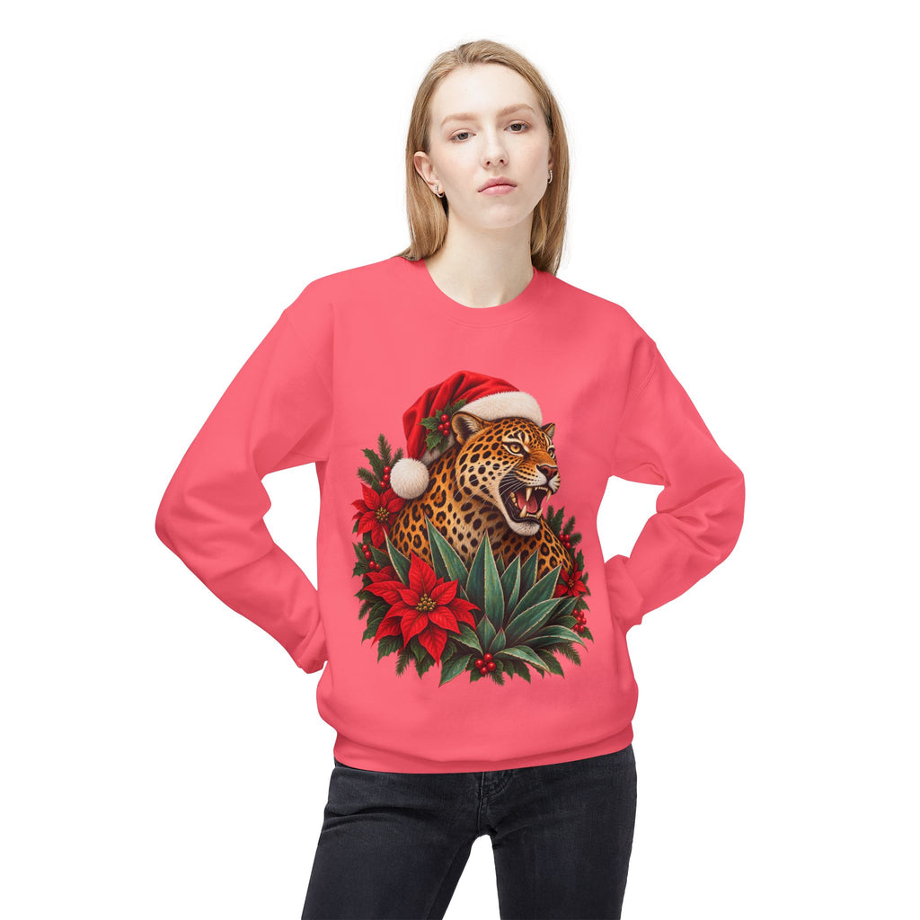 Jaguar Navideño™ – Christmas Jaguar Crewneck Sweatshirt | Solmaguey™