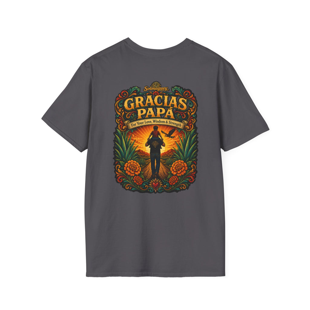Gracias Papá Shirt, Mexican Dad Gift, Father Son Shirt, Father's Day Gift for Papa, Latino Dad Tee, Hispanic Family Shirt, Folk Art Father Gift