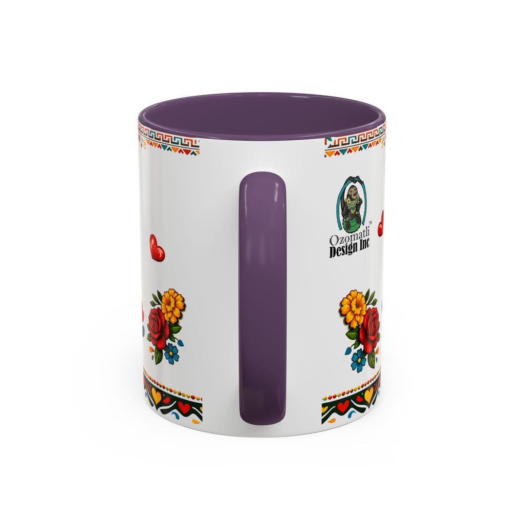 Happy Mother's Day Accent Mug-Colorful Floral Day of the Dead Design (11/15oz)