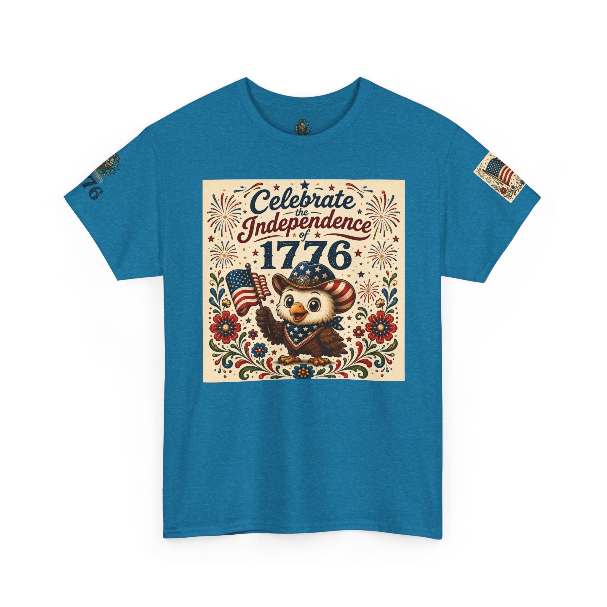 1776 Independence Day Eagle T-Shirt | Patriotic American Flag Shirt | 4th of July Celebration Tee