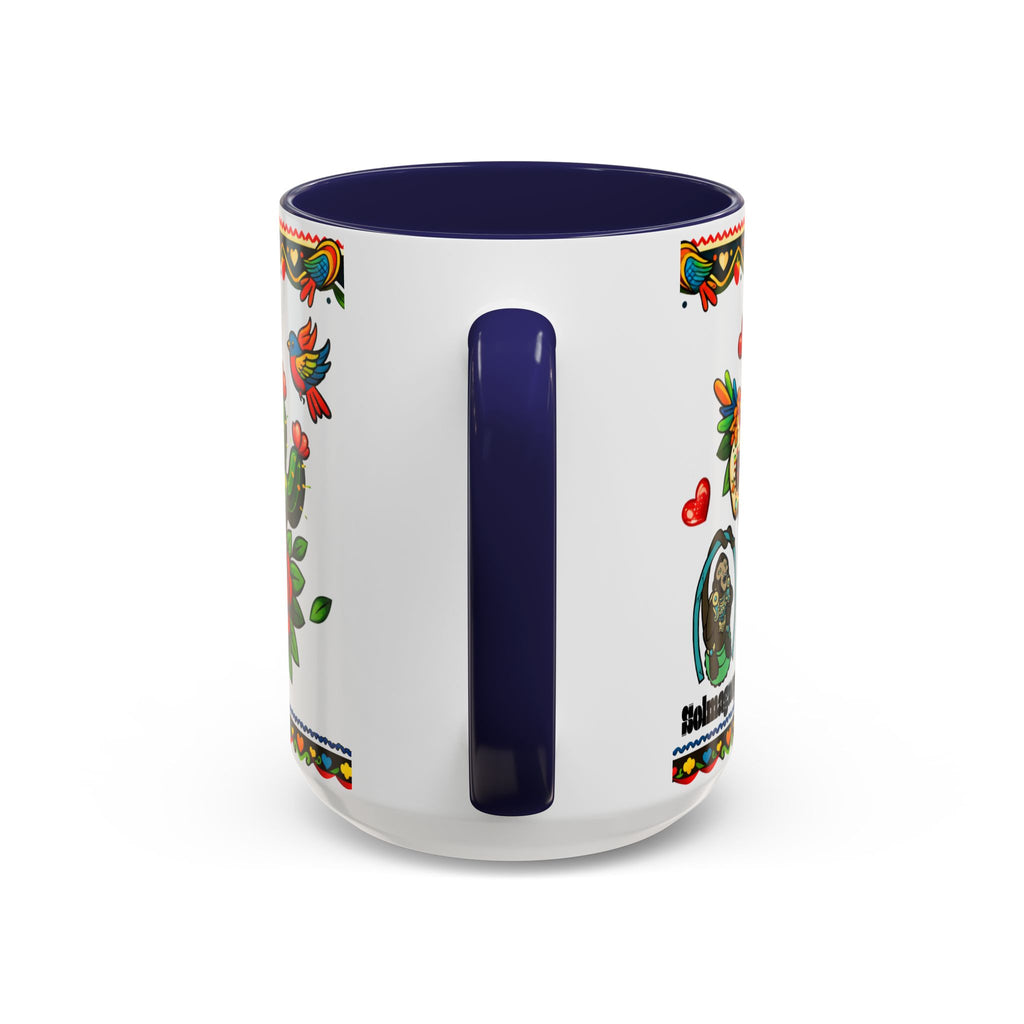 Happy Mother's Day Accent Coffee Mug – Colorful Mexican Folk Art Design